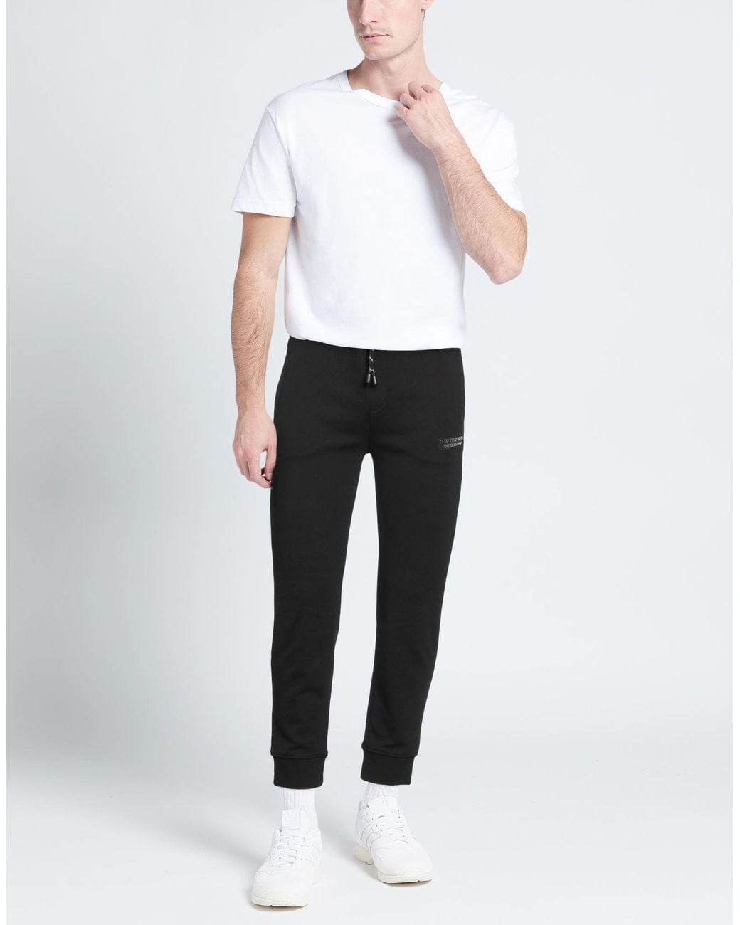 ARMANI EXCHANGE Black Pants Cotton, Polyester for men