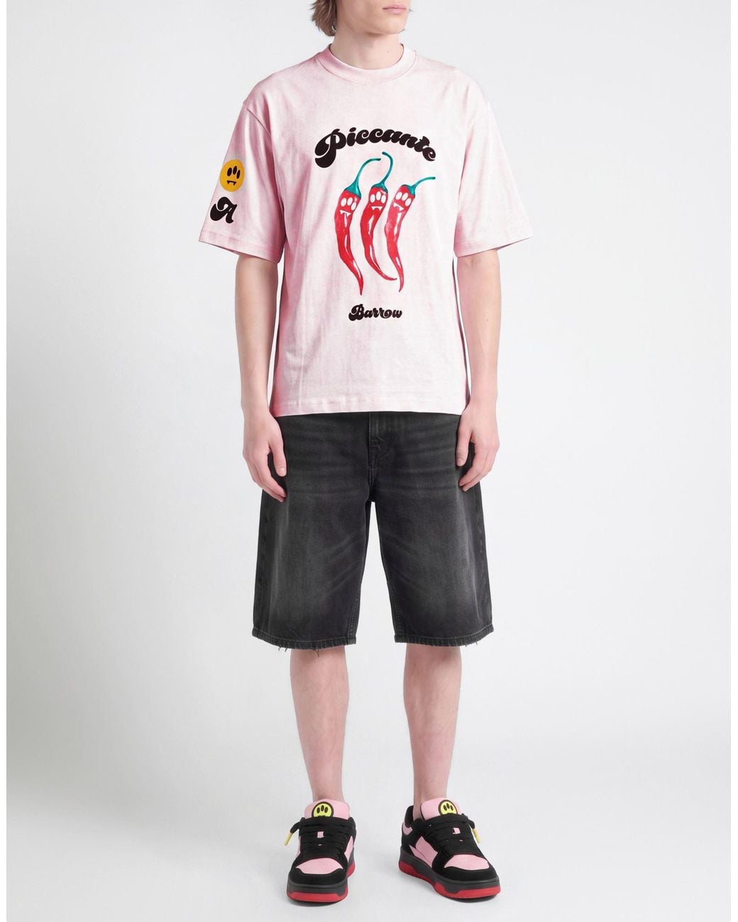 Barrow Pink T-Shirt Cotton for men