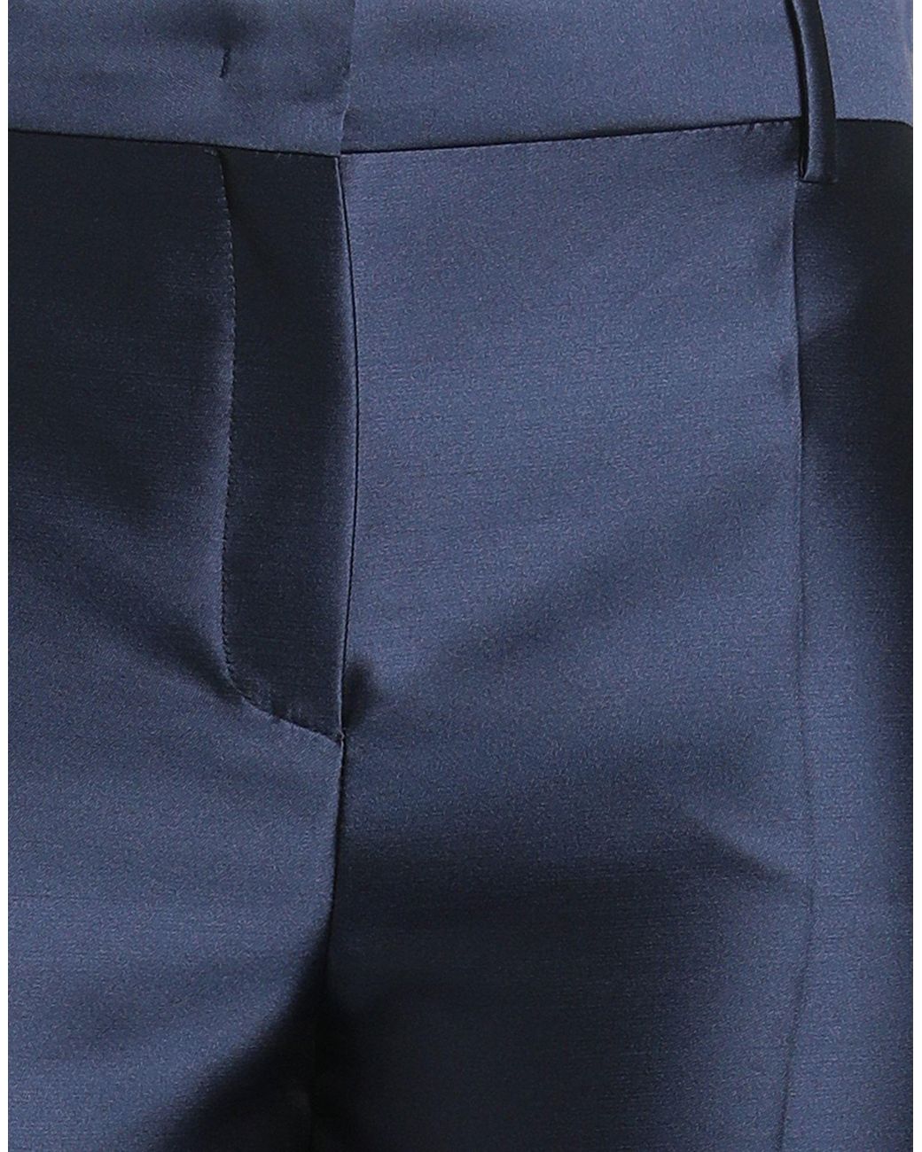 Alberta Ferretti Blue Pants Viscose, Linen, Elastane