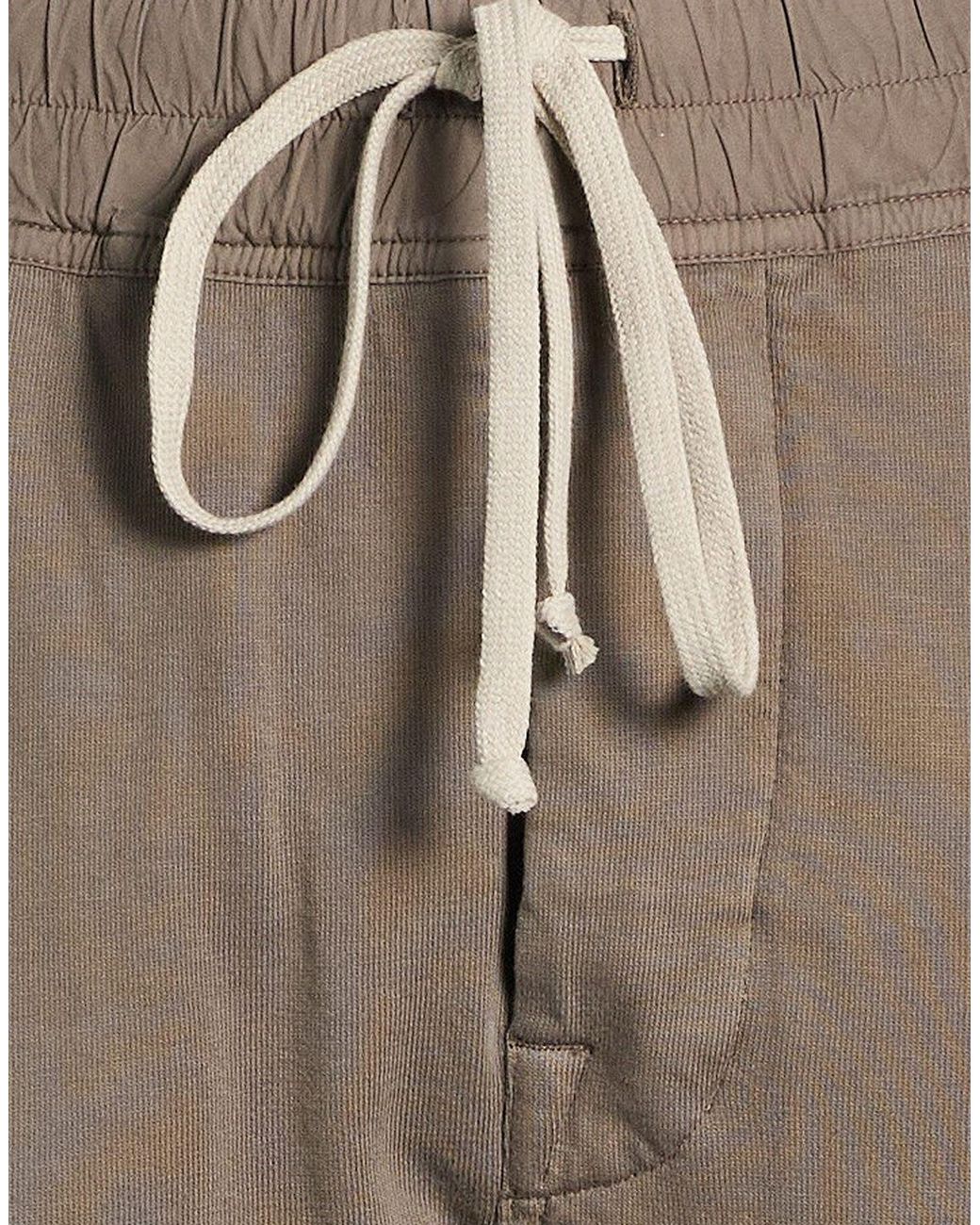 Rick Owens Natural Pants Cotton, Elastane