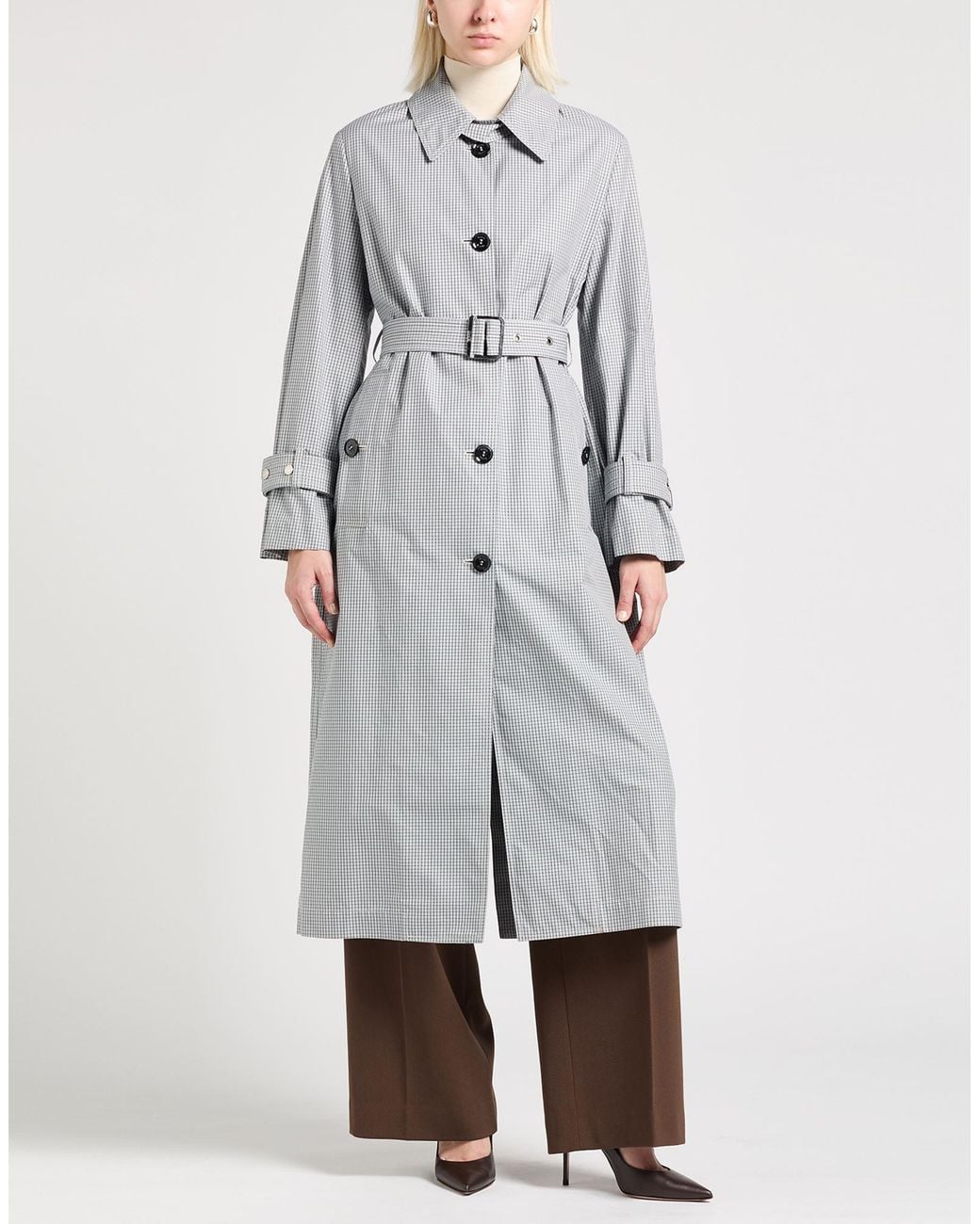 Moorer Gray Overcoats & Trench Coats