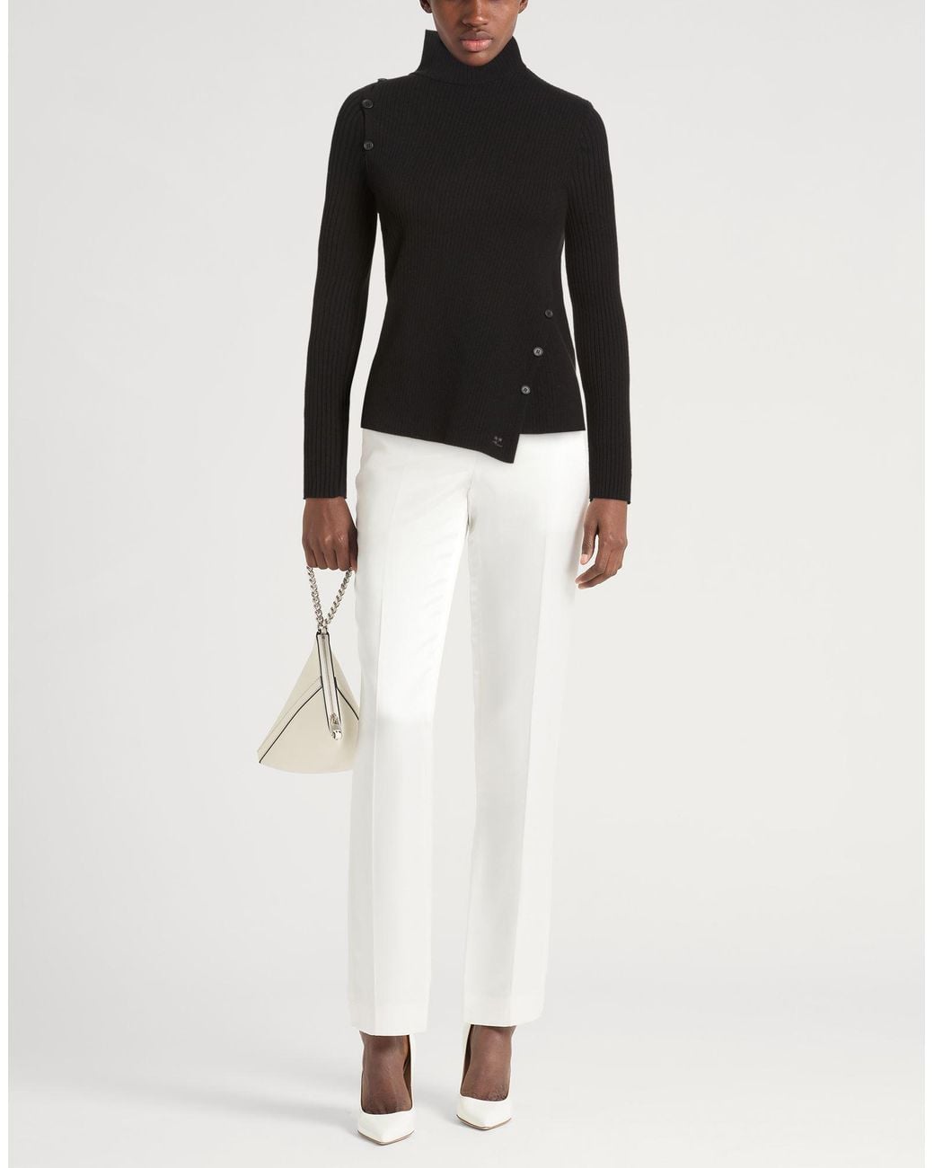Courreges Black Rollkragenpullover