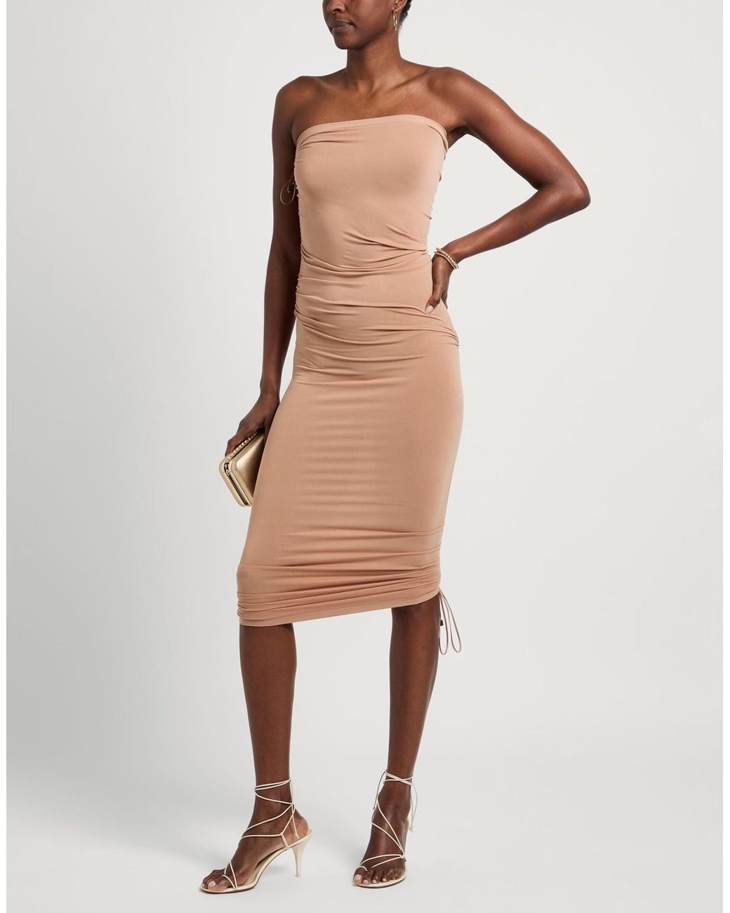 Wolford Natural Camel Maxi Dress Polyamide, Elastane