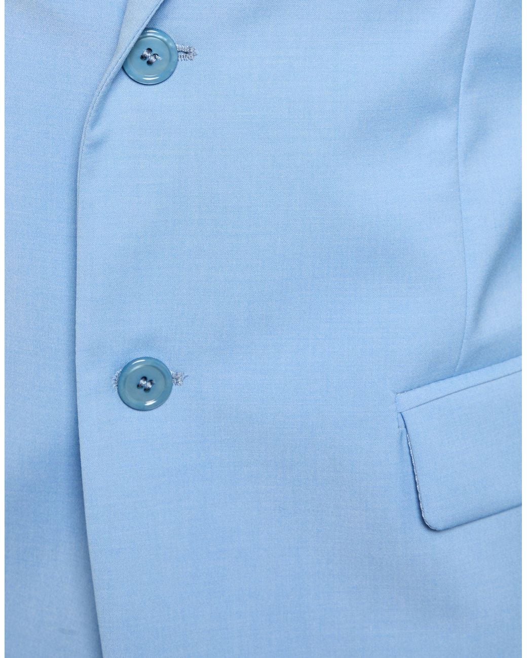 Daniele Alessandrini Blue Suit Polyester, Viscose, Elastane for men
