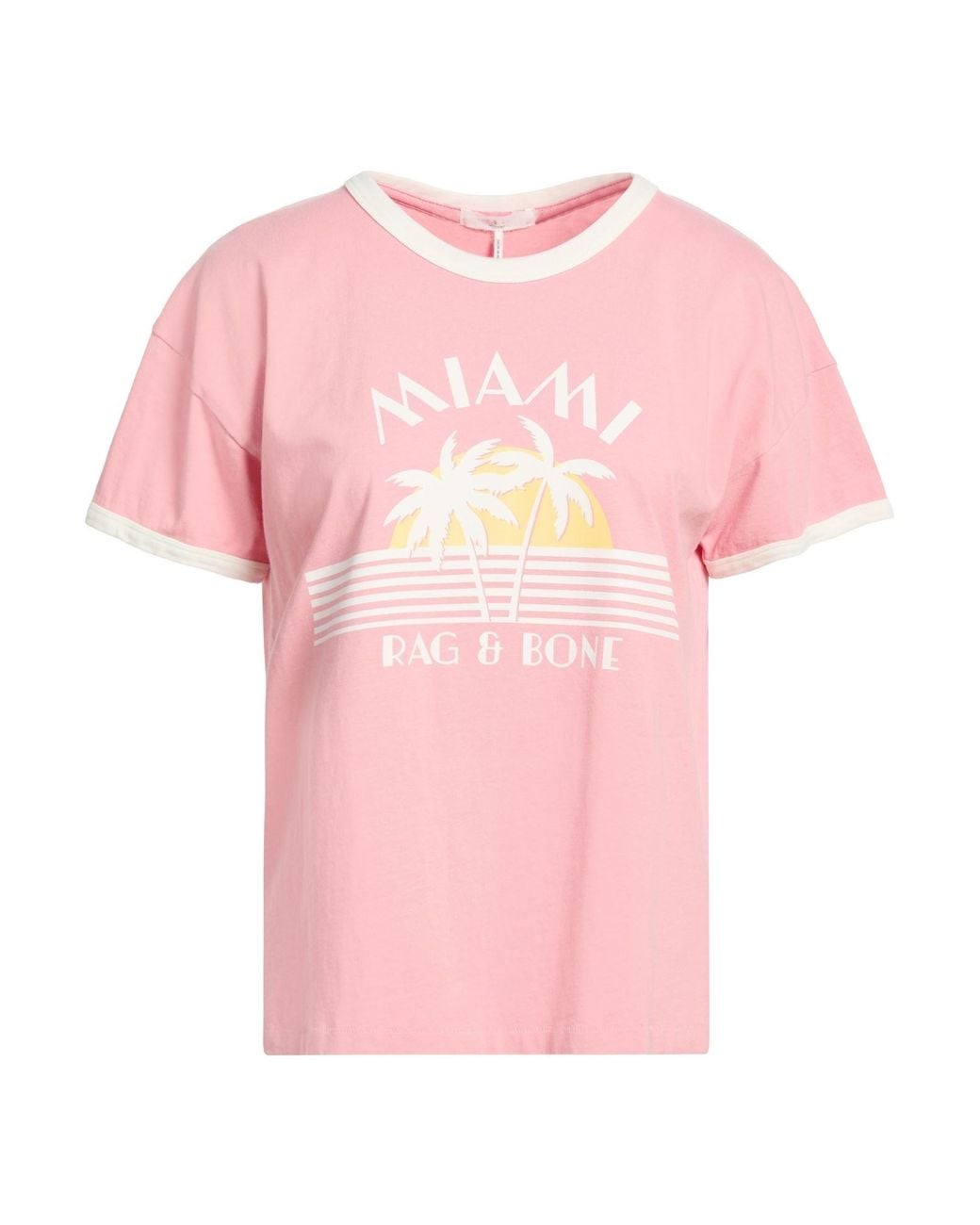 Rag & Bone Pink T-Shirt Cotton