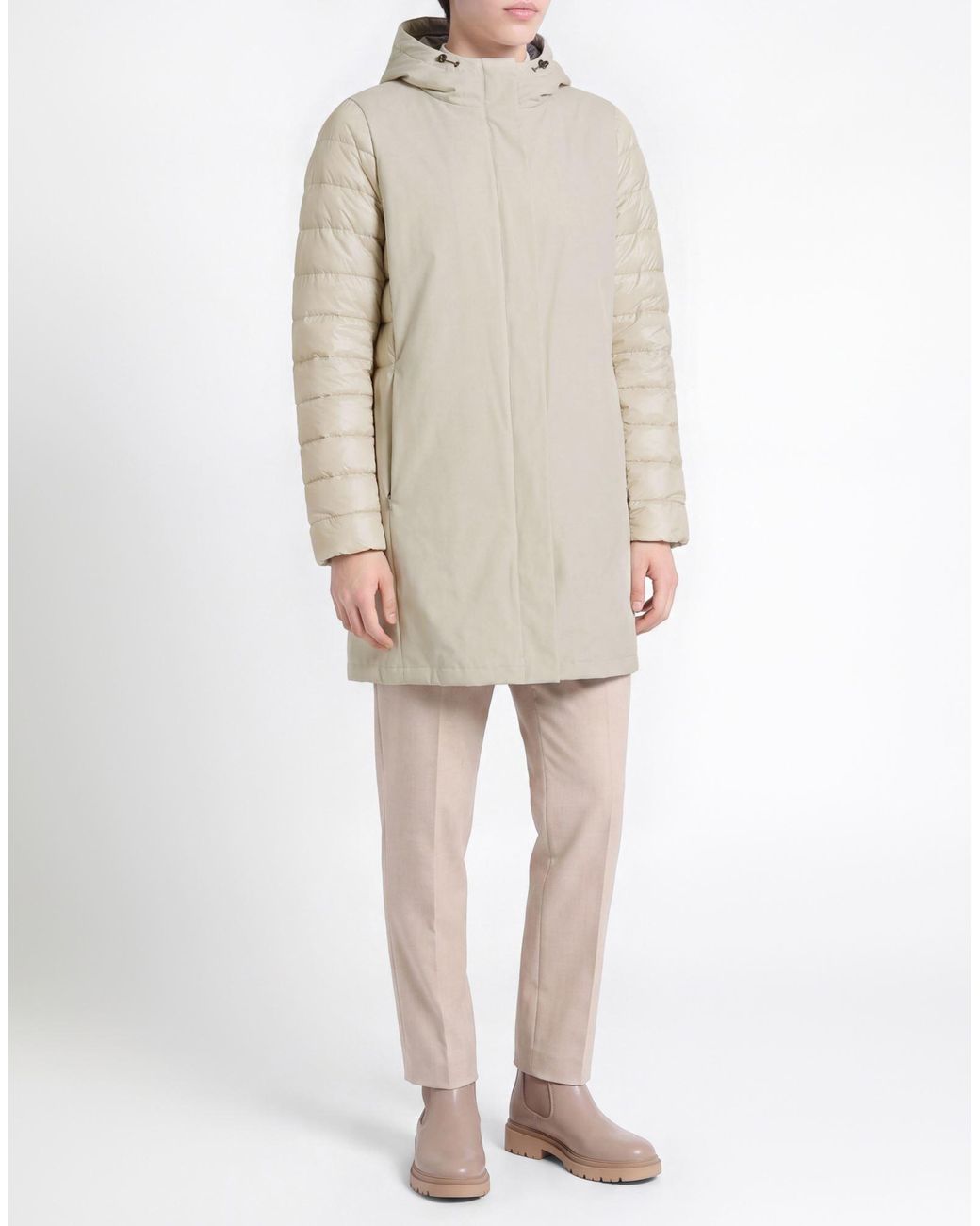 Herno White Coat Polyester, Polyamide