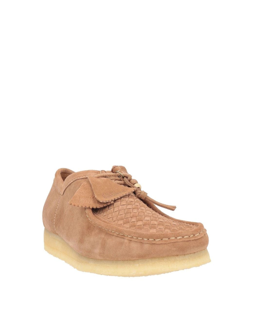 Clarks Brown Wallabee Lace-Up Shoes Leather for men