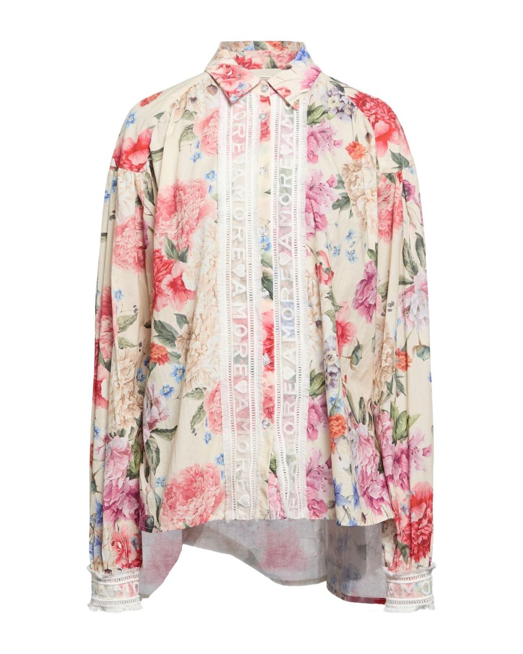 5 PROGRESS Pink Ivory Shirt Cotton