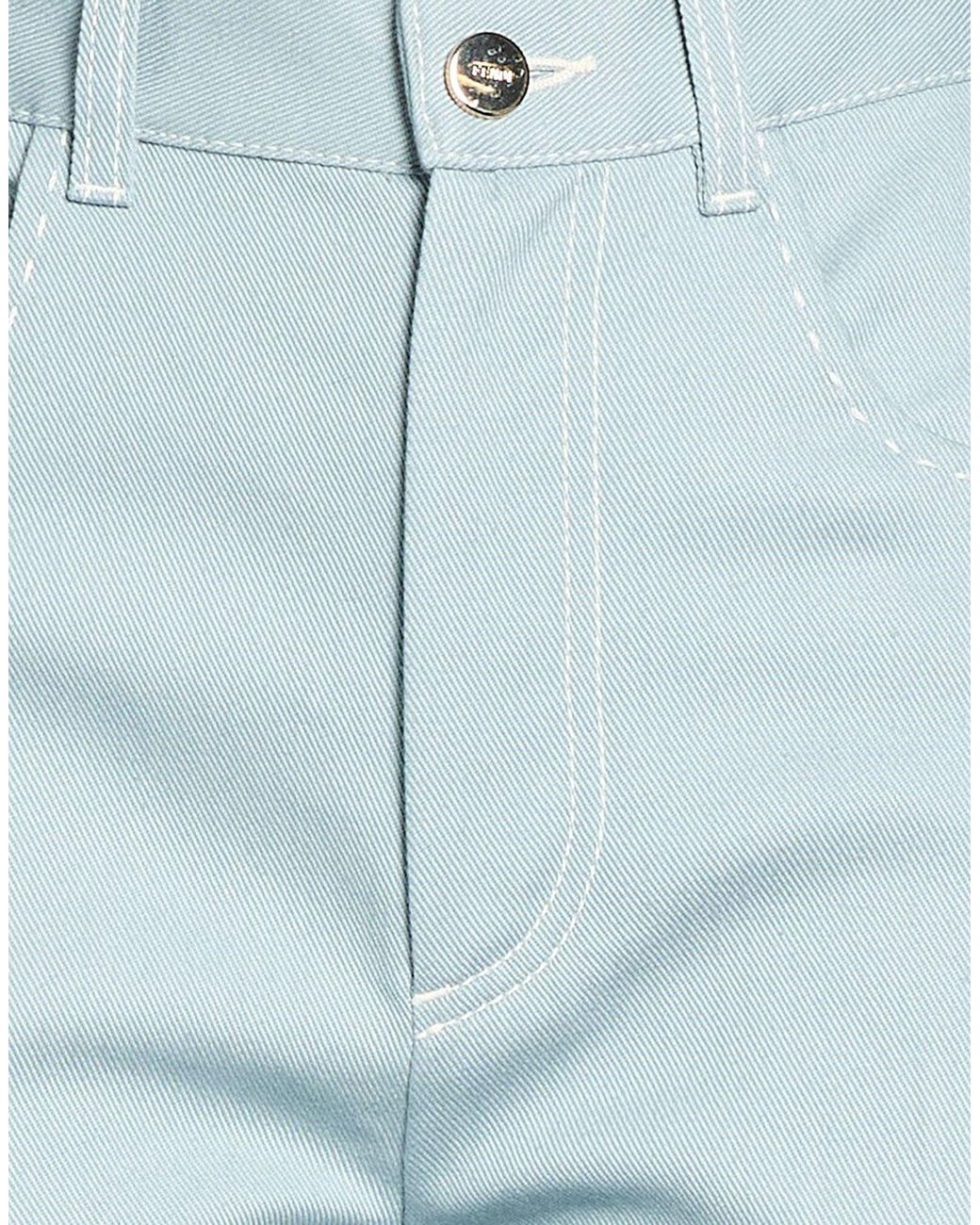 Fendi Blue Pants Cotton