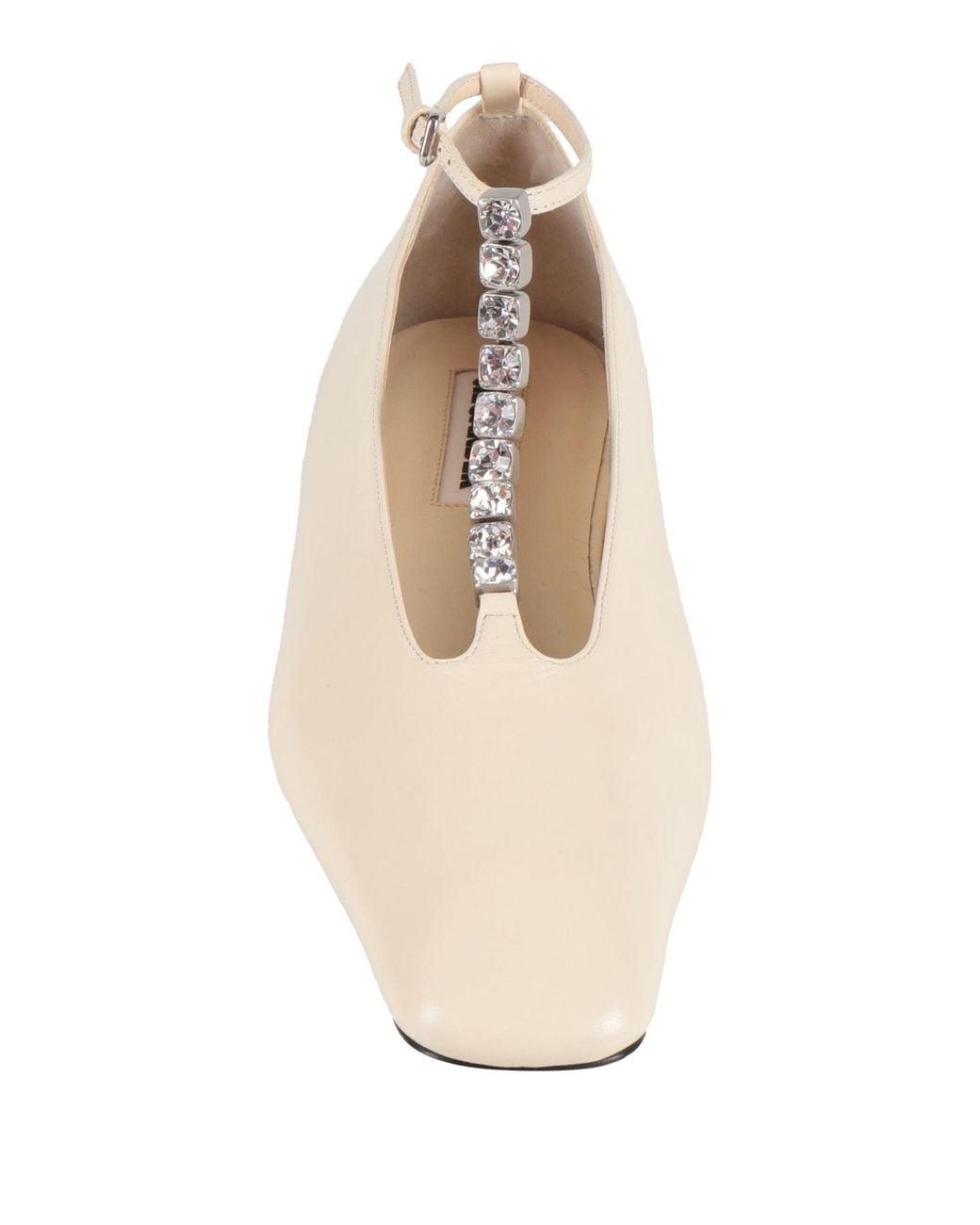 Jil Sander White Ballet Flats