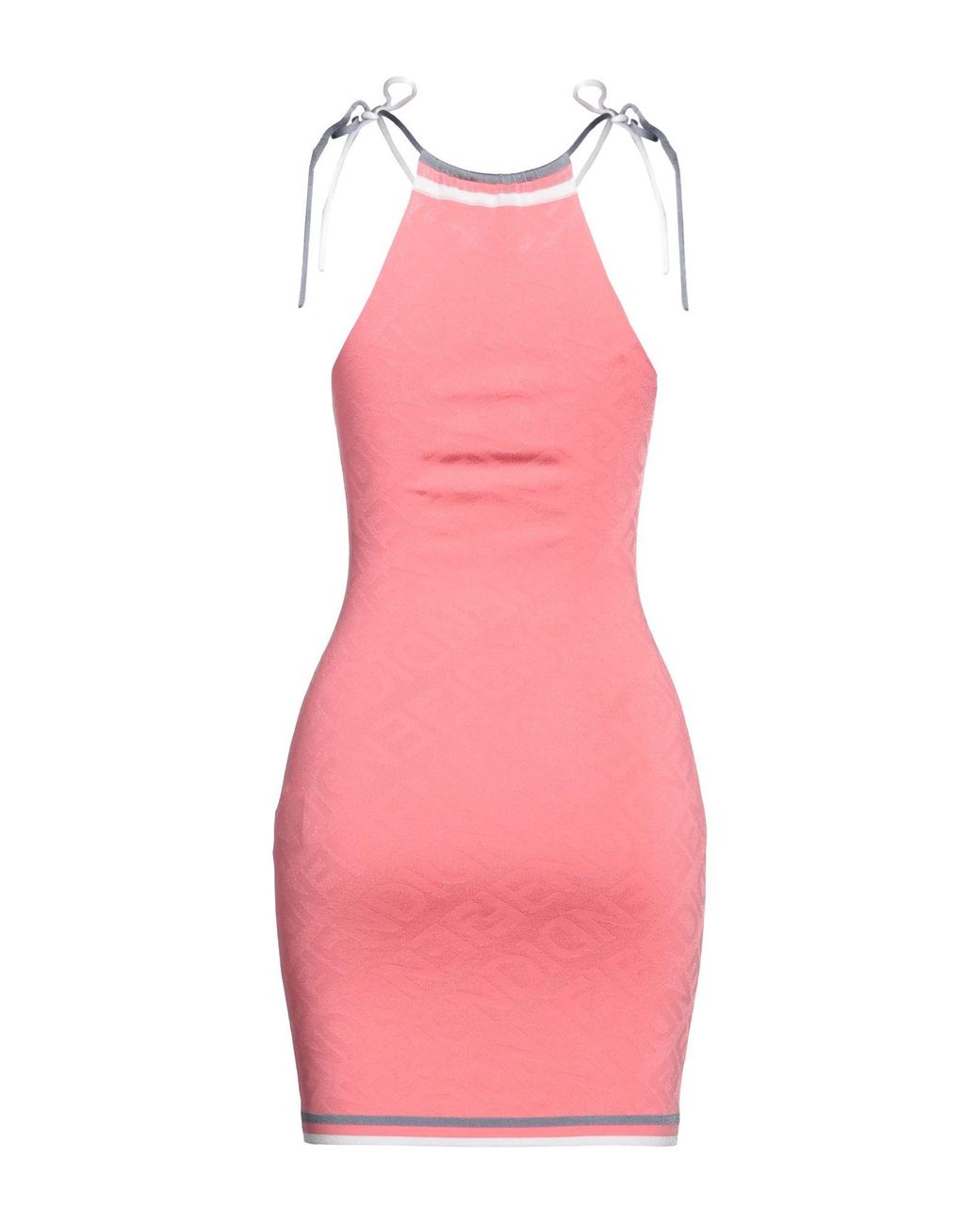Abito Mini Logo di Fendi in Pink