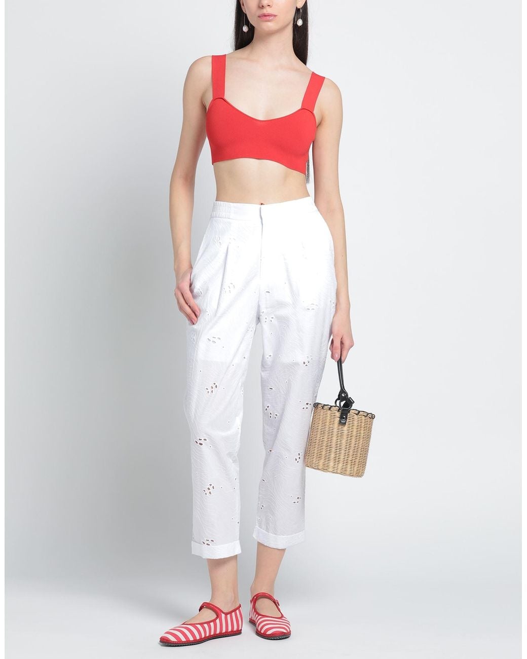 Alpha Studio White Trouser