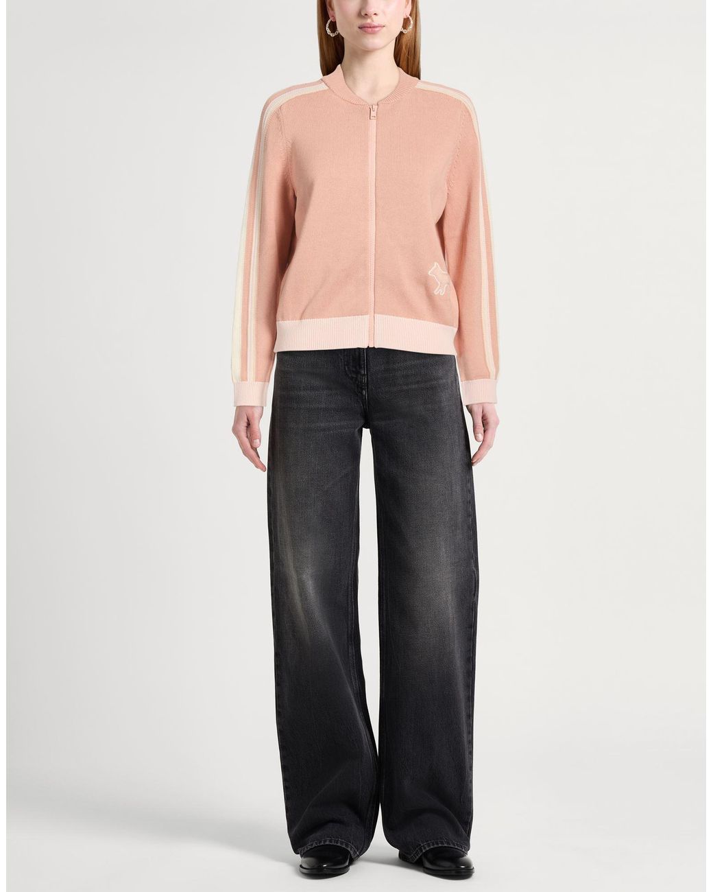 Maison Kitsuné Pink Cardigan
