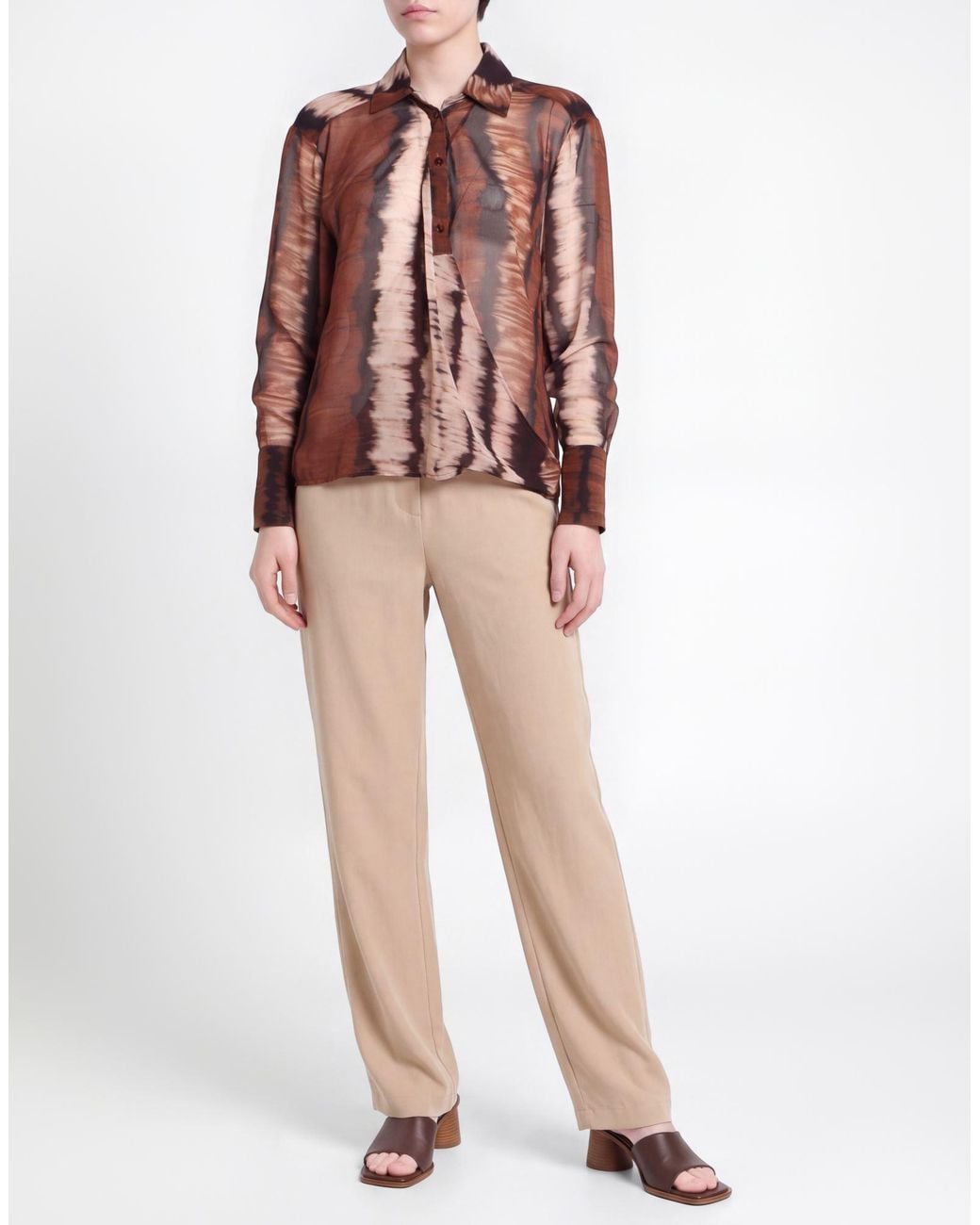 Jijil Brown Top Polyester