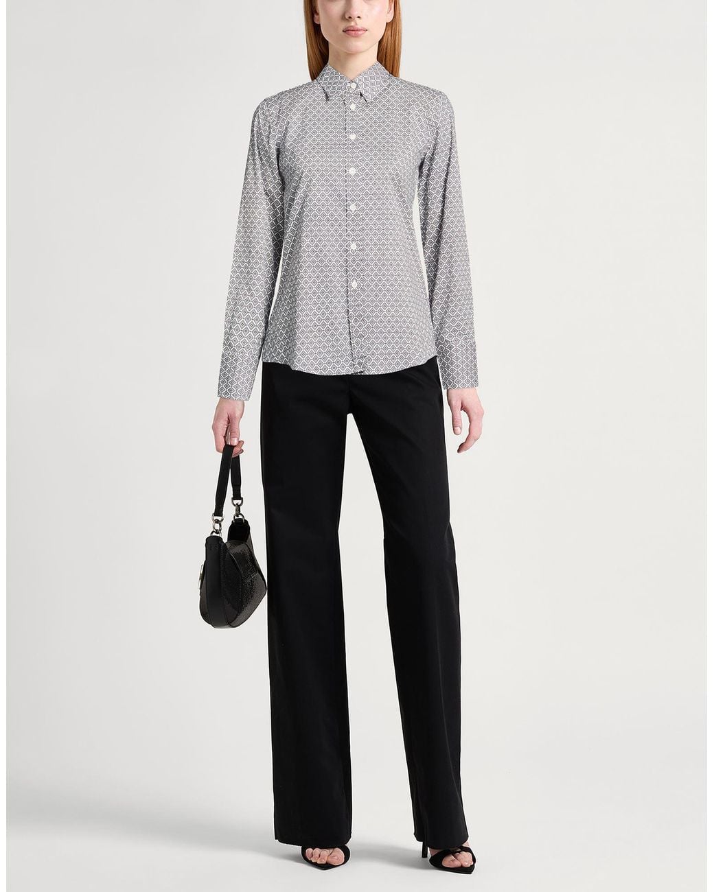 Caliban Gray Shirt Cotton, Elastane