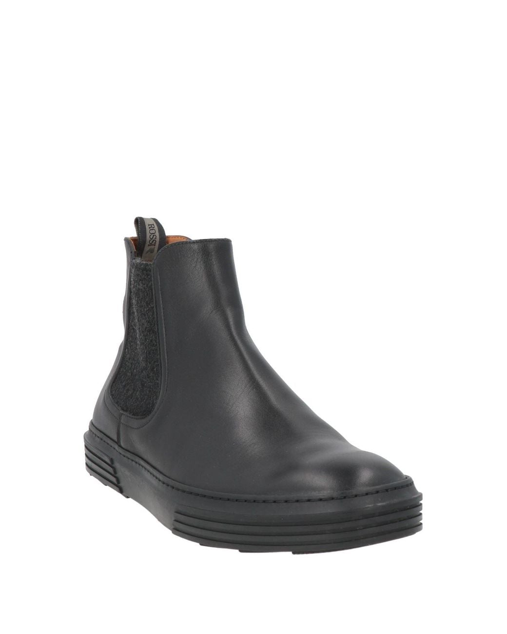 Rossi Black Ankle Boots Leather for men