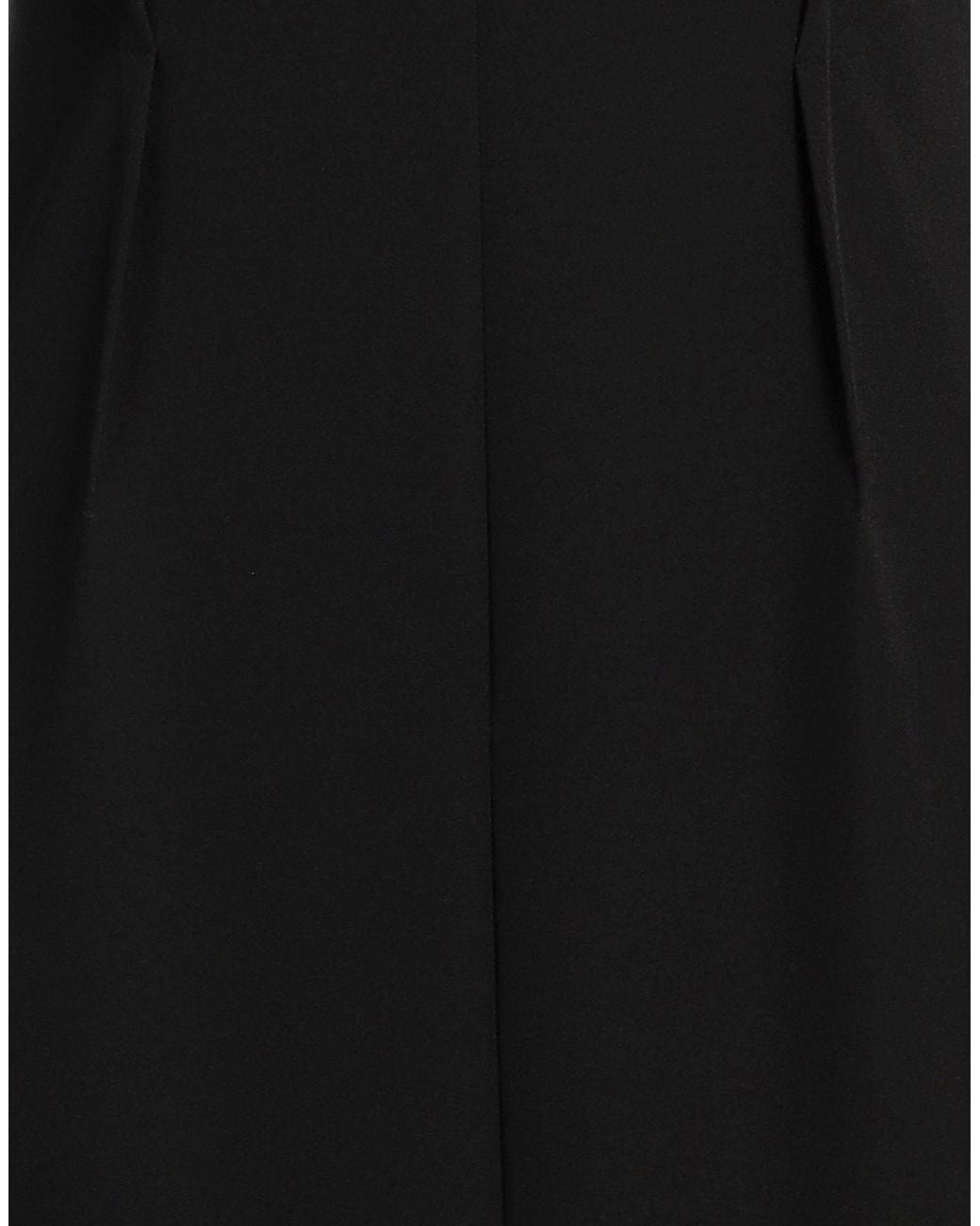 Patrizia Pepe Black Maxi Dress Polyester, Elastane