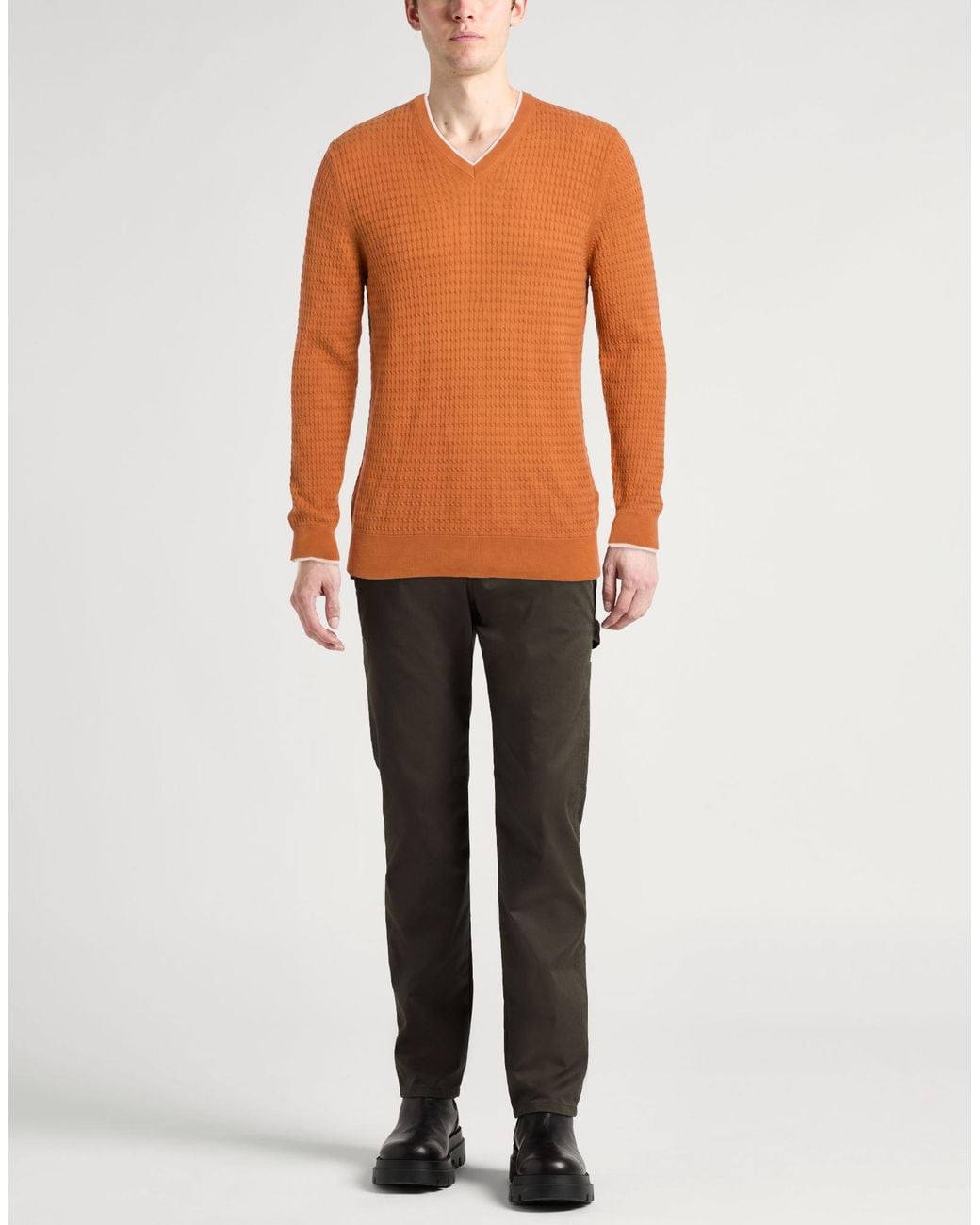 Pullover di Moorer in Orange da Uomo