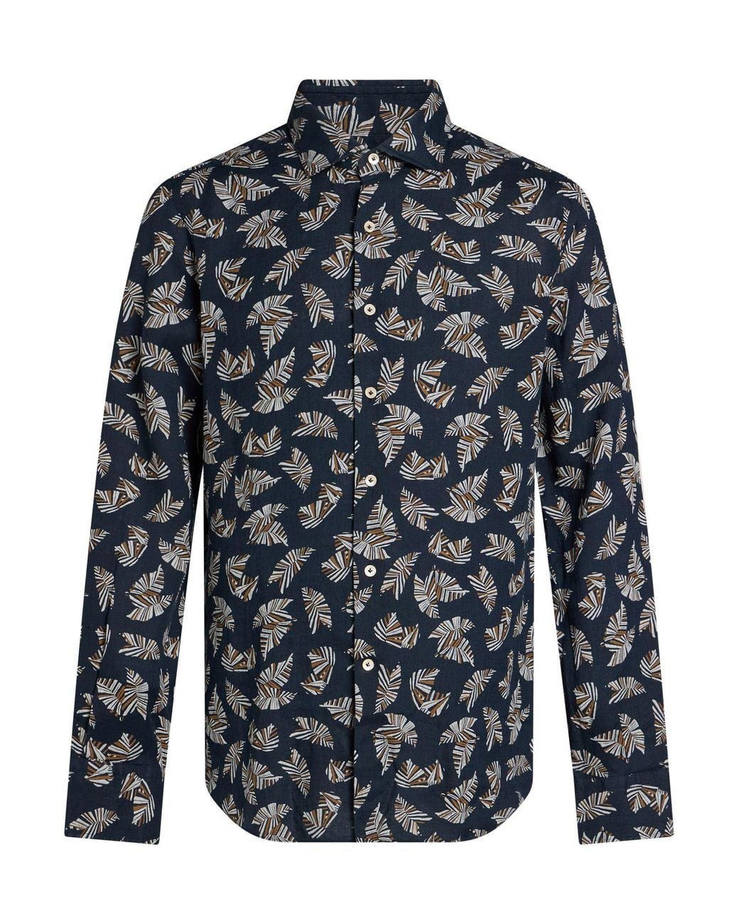 Alessandro Gherardi Blue Midnight Shirt Linen for men