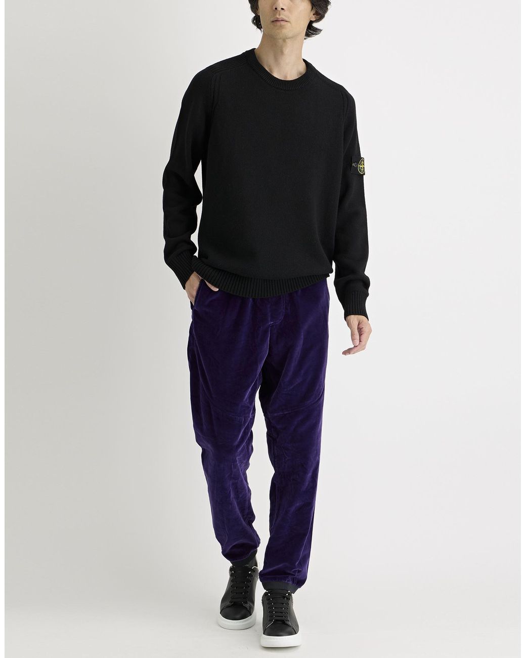 Grifoni Blue Pants Cotton for men