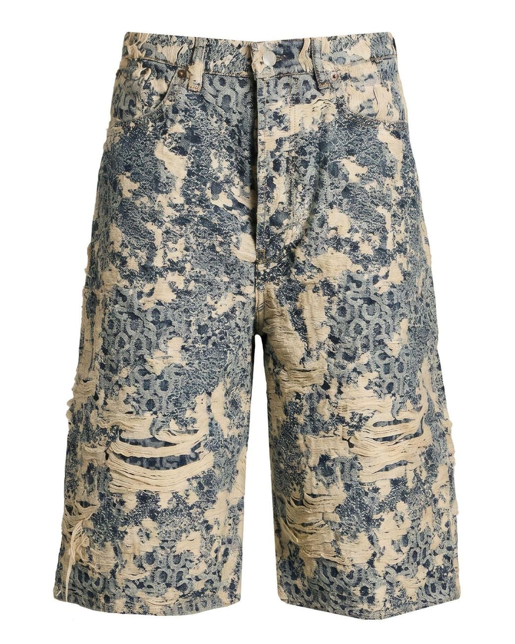 Acne Blue Denim Shorts Cotton for men