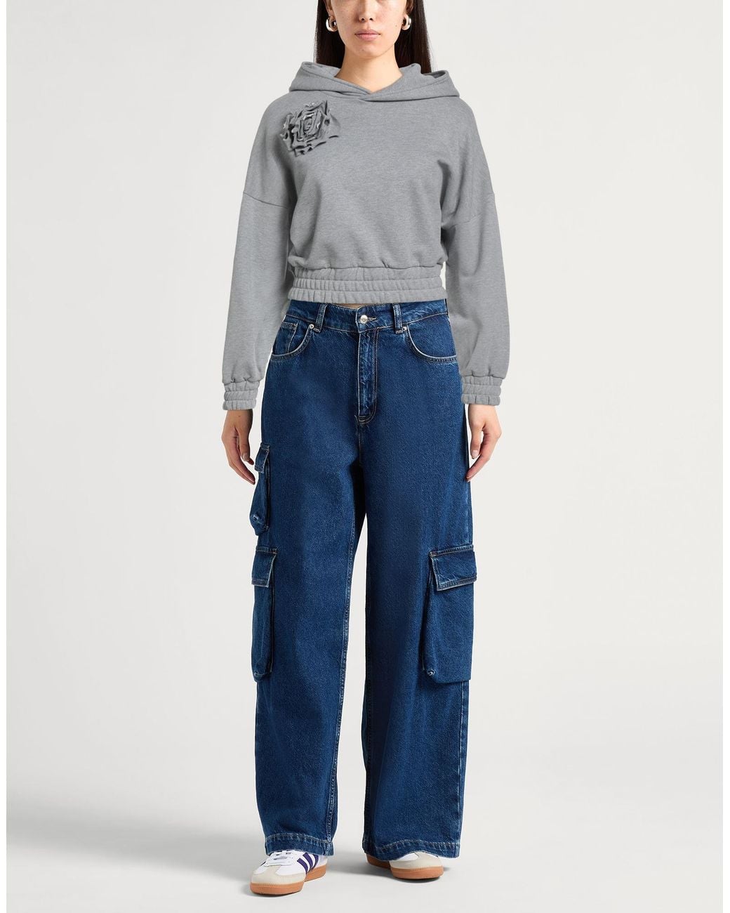 GIUSEPPE DI MORABITO Gray Sweatshirt Cotton