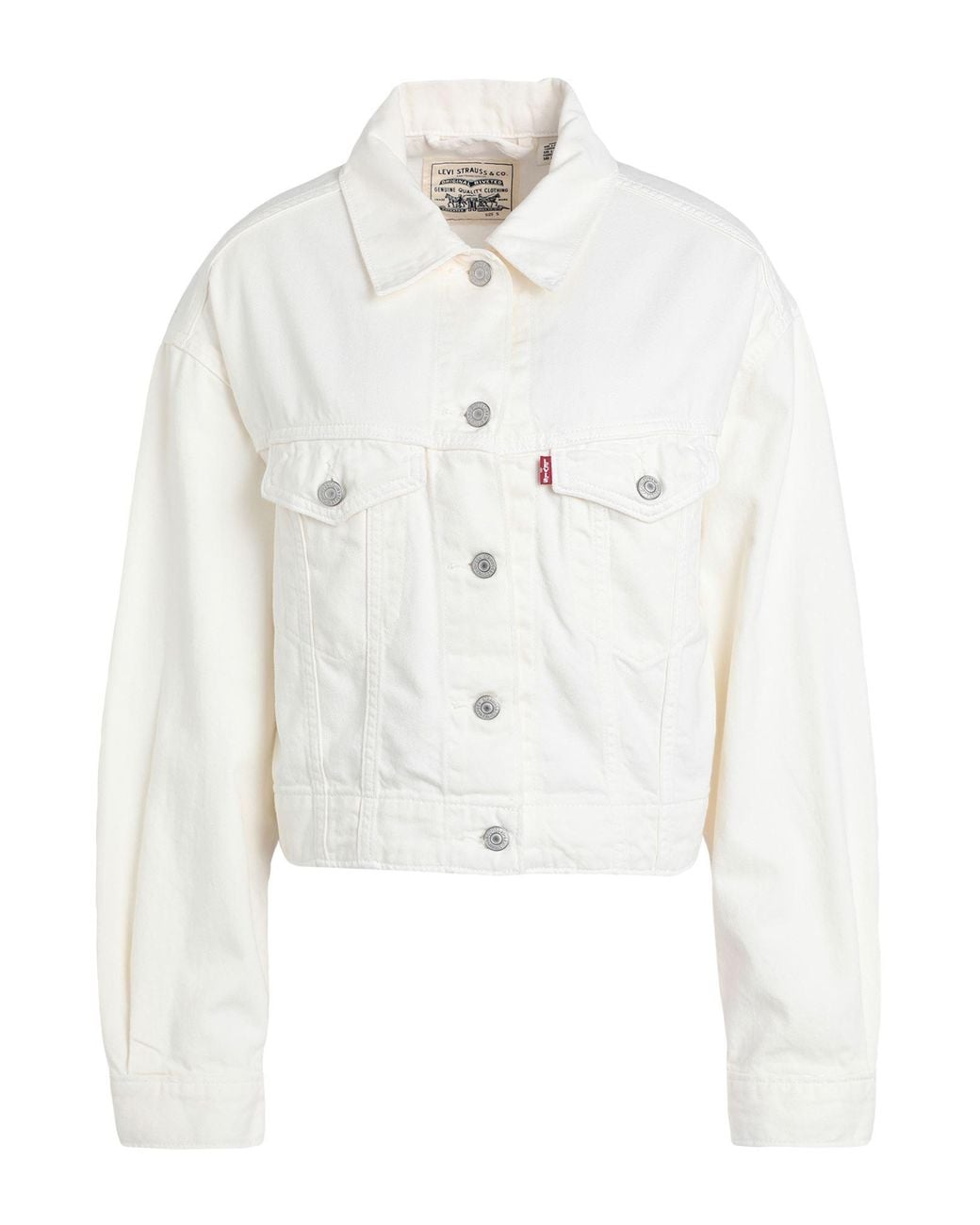 Levi's White Denim Outerwear