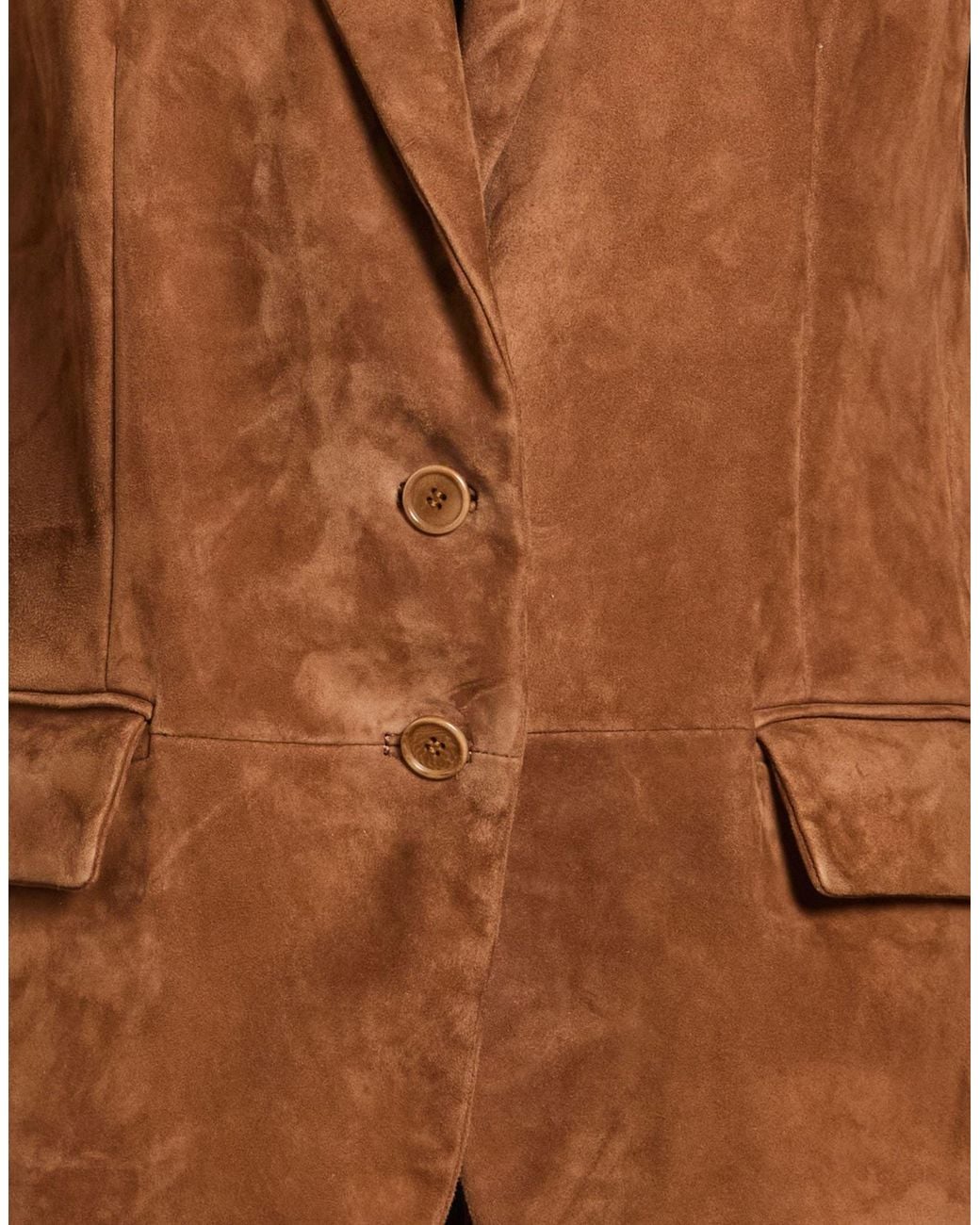 Squad² Brown Blazer Ovine Leather for men