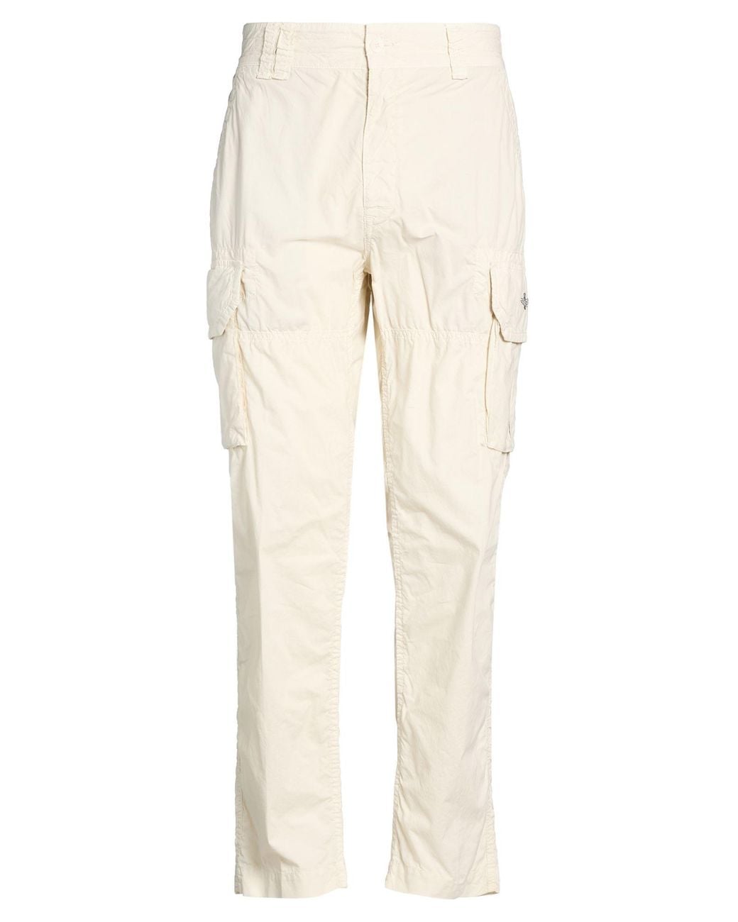Aeronautica Militare Natural Ivory Pants Cotton for men
