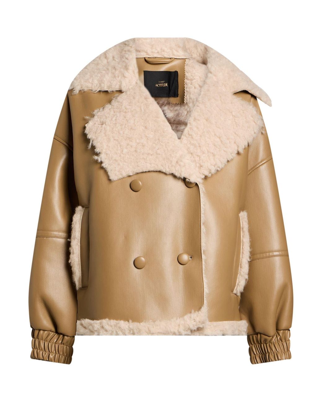 Twinset Natural Shearling & Teddy