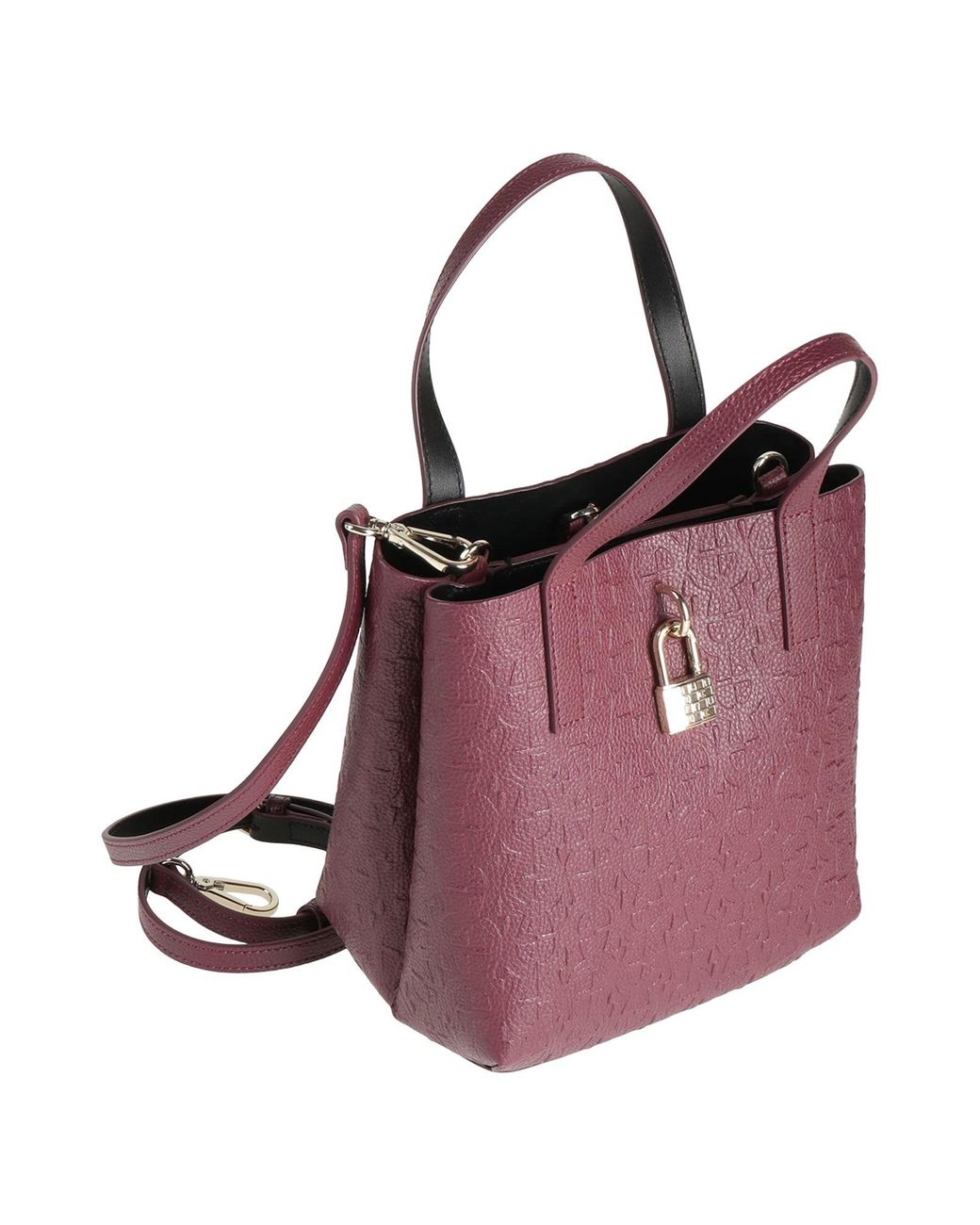 Aigner Purple Handbag Leather