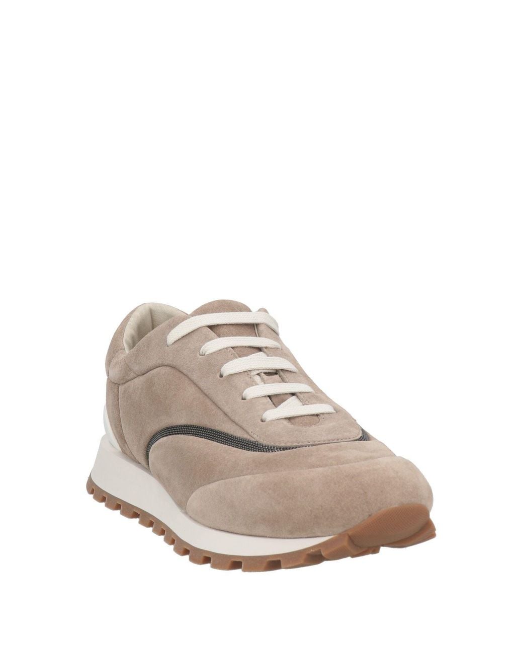Brunello Cucinelli Gray Sneakers Leather