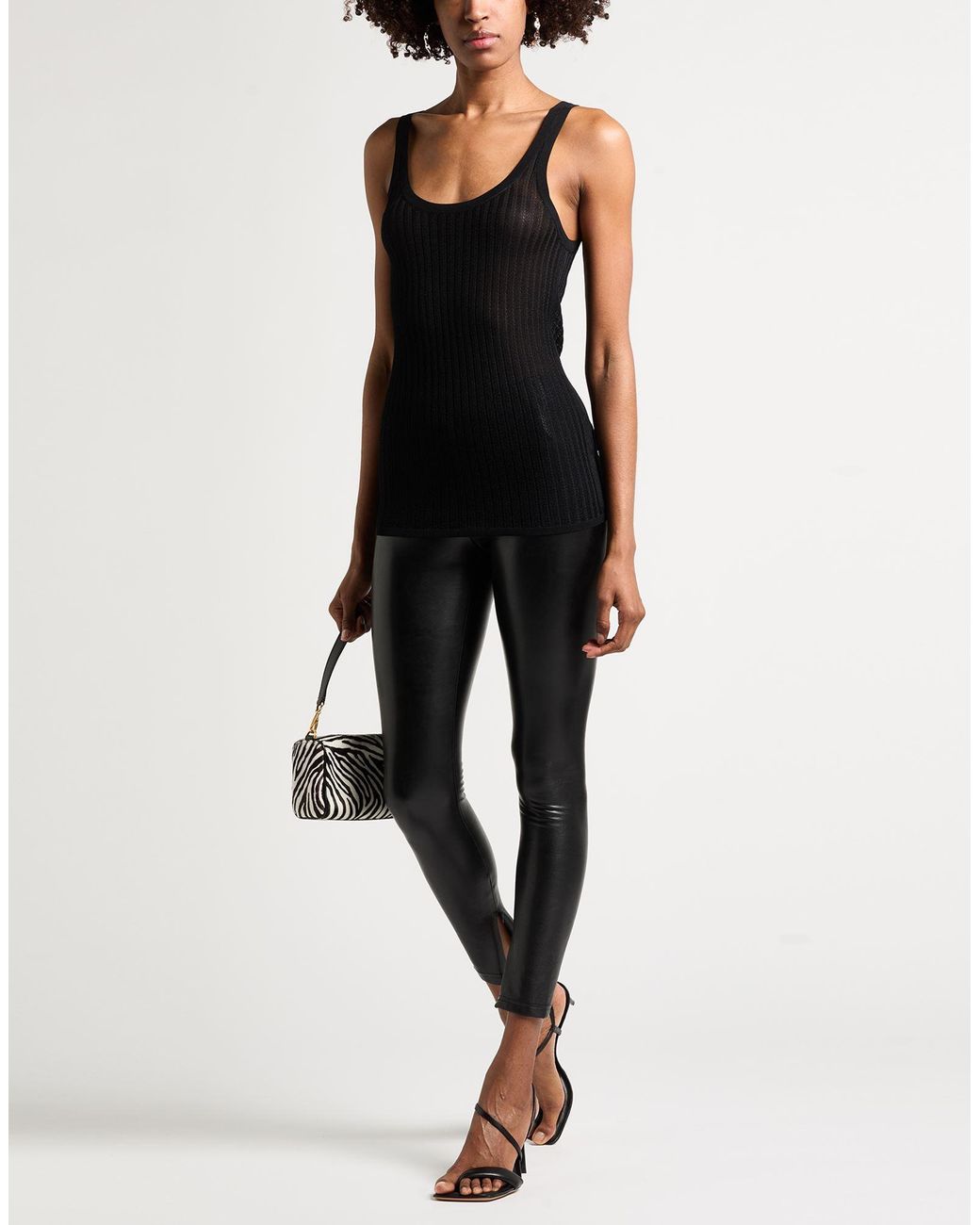 Top Helmut Lang en coloris Black