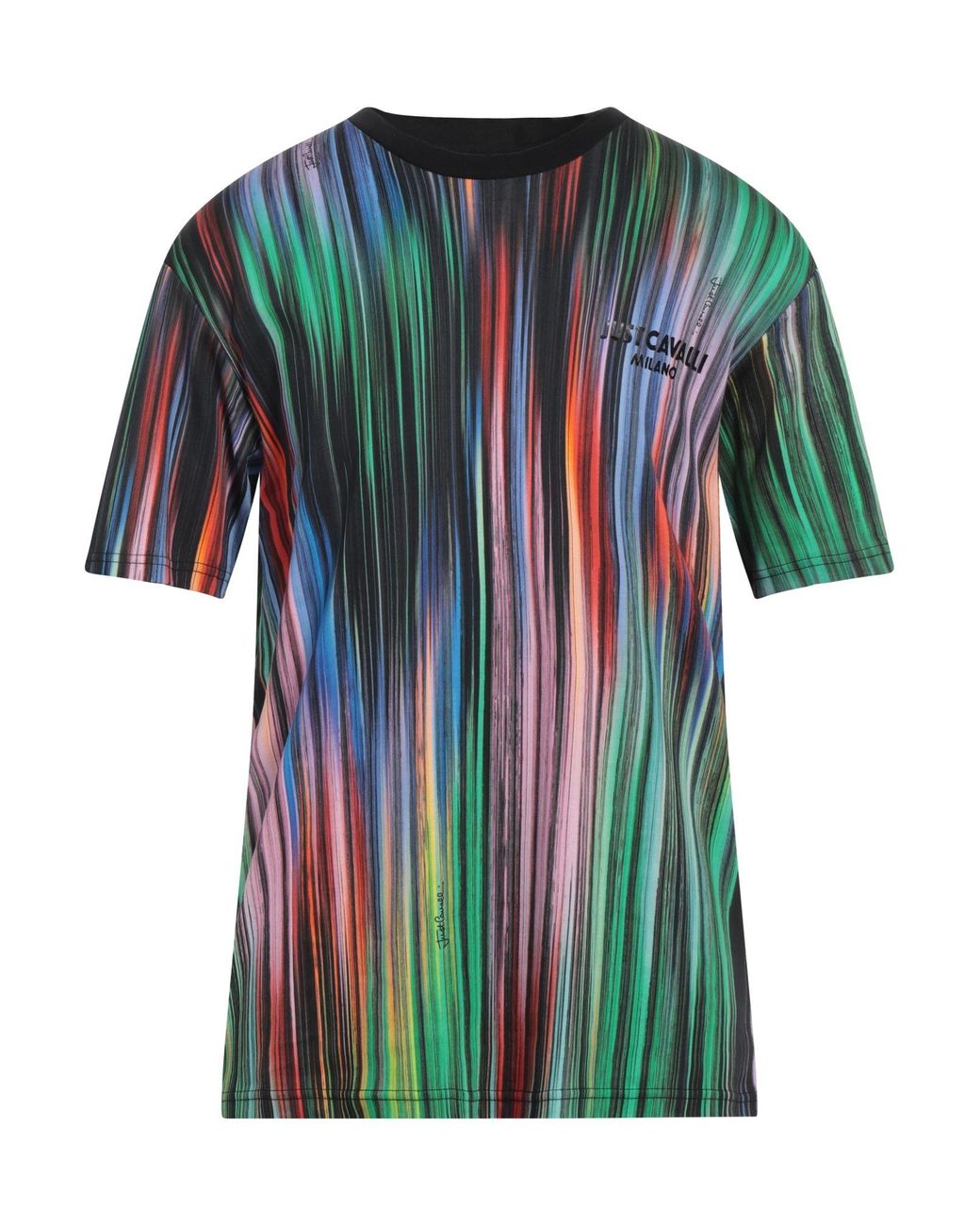 Just Cavalli Blue T-Shirt Cotton for men