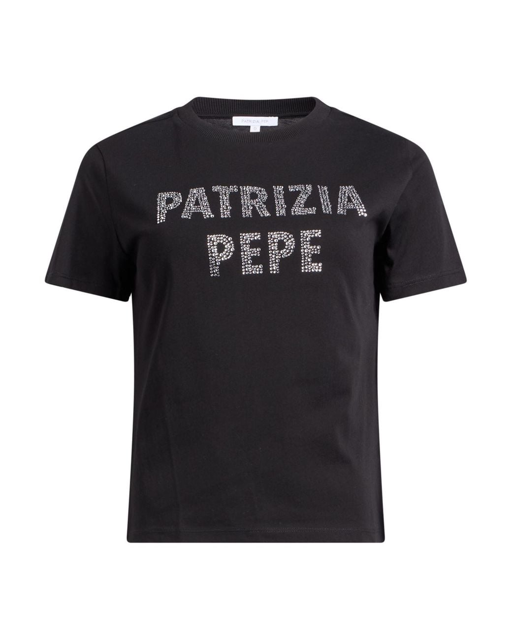 Patrizia Pepe Black T-Shirt Cotton