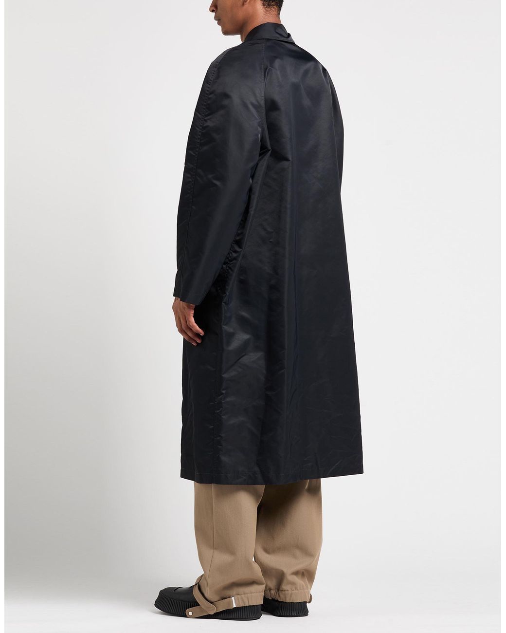 MSGM Black Overcoat & Trench Coat for men