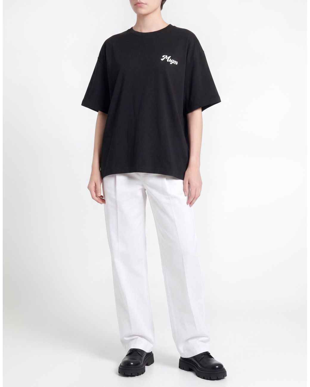 MSGM Black T-Shirts