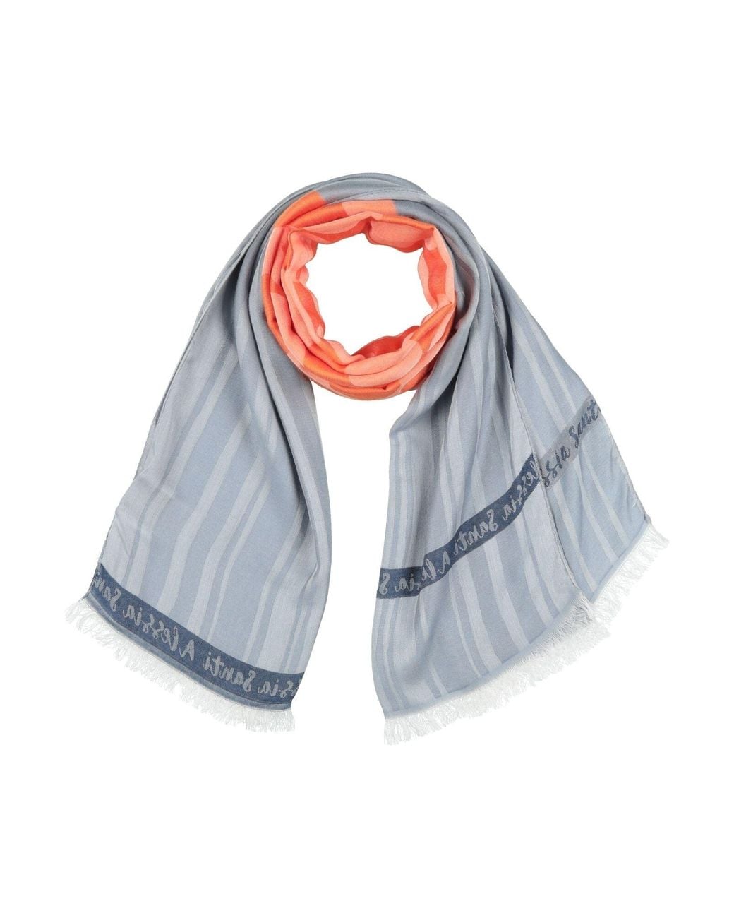ALESSIA SANTI Blue Slate Scarf Viscose, Modal