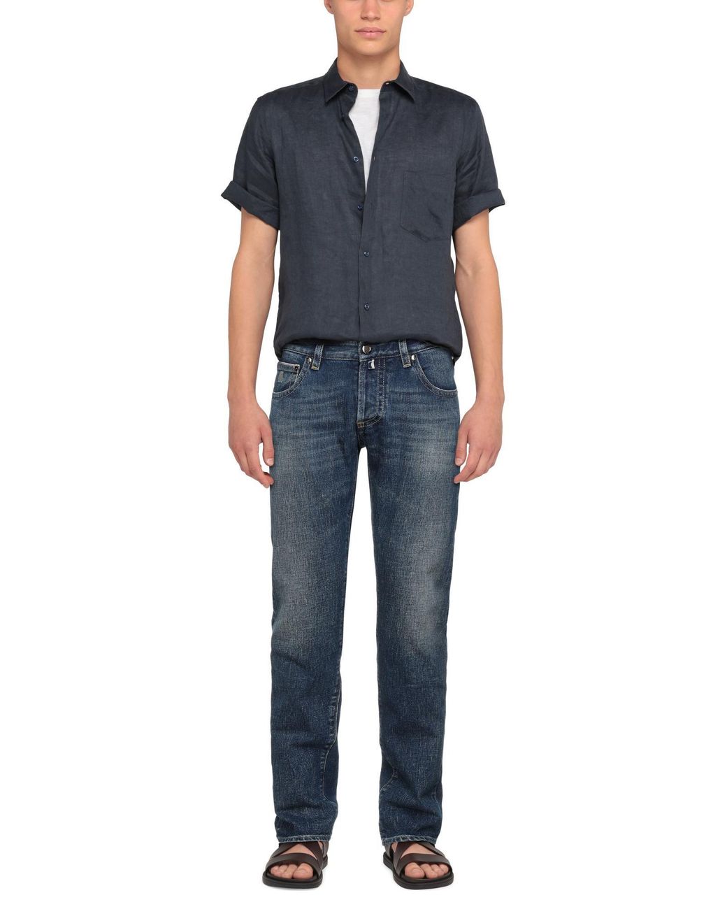Moorer Blue Jeans for men