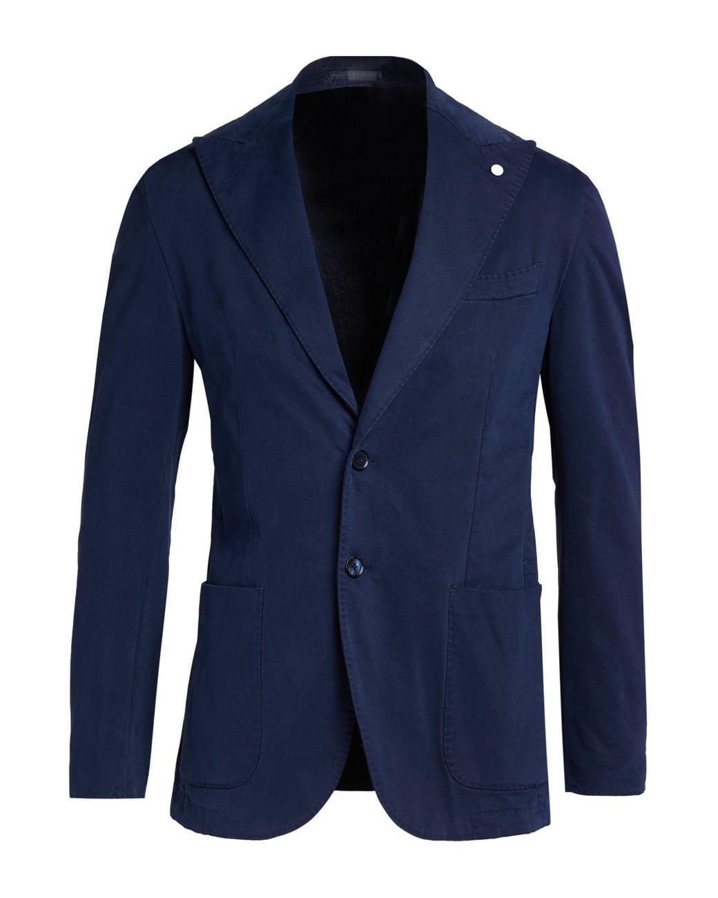 L.b.m. 1911 Blue Blazer Modal, Cotton, Elastane for men