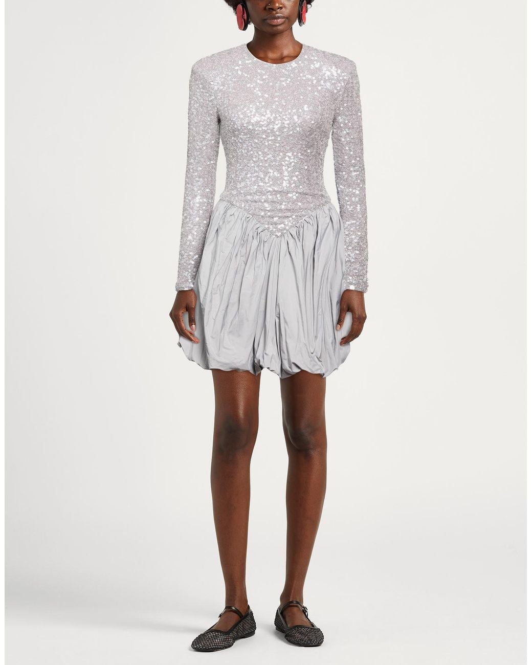 ROTATE BIRGER CHRISTENSEN Gray Mini Dresses