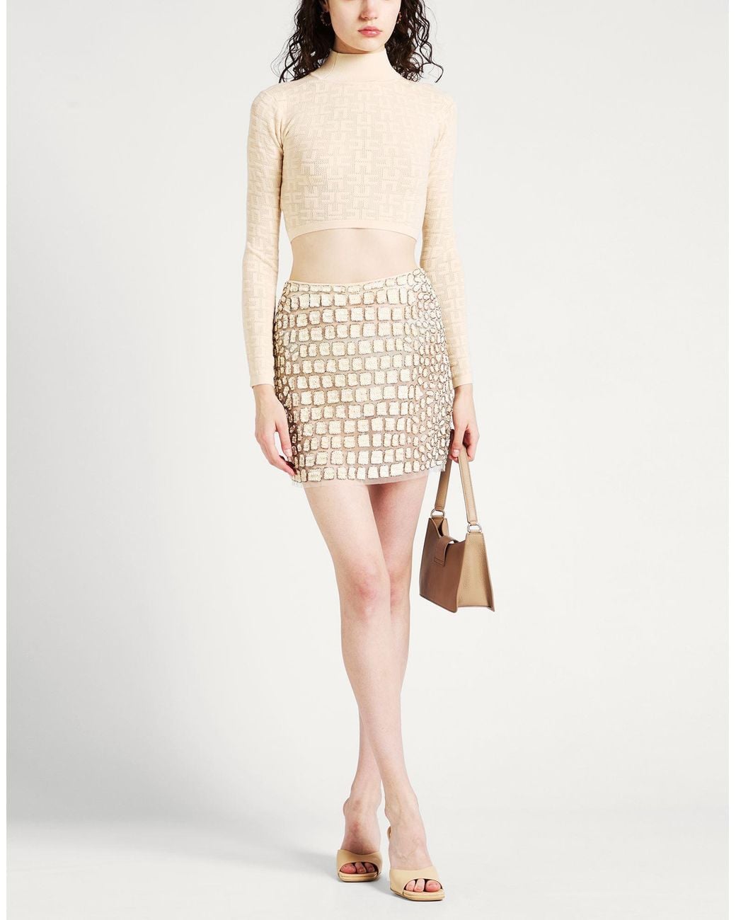 Elisabetta Franchi White Turtlenecks