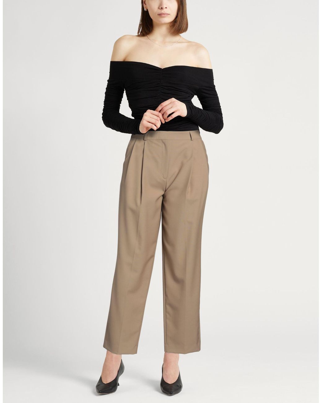 Totême  Natural Pants Recycled Polyester, Wool