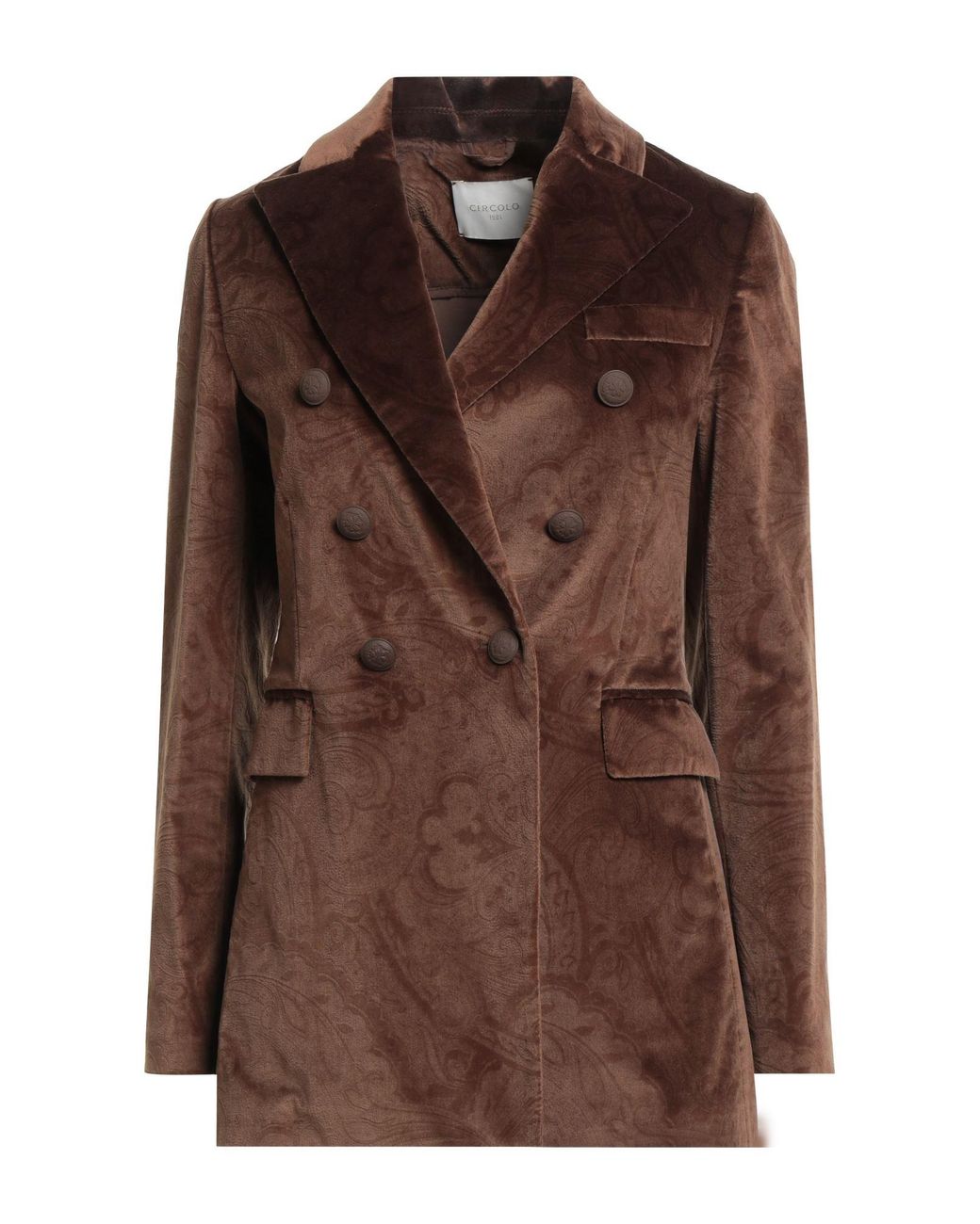 Circolo 1901 Brown Blazer Cotton, Elastane