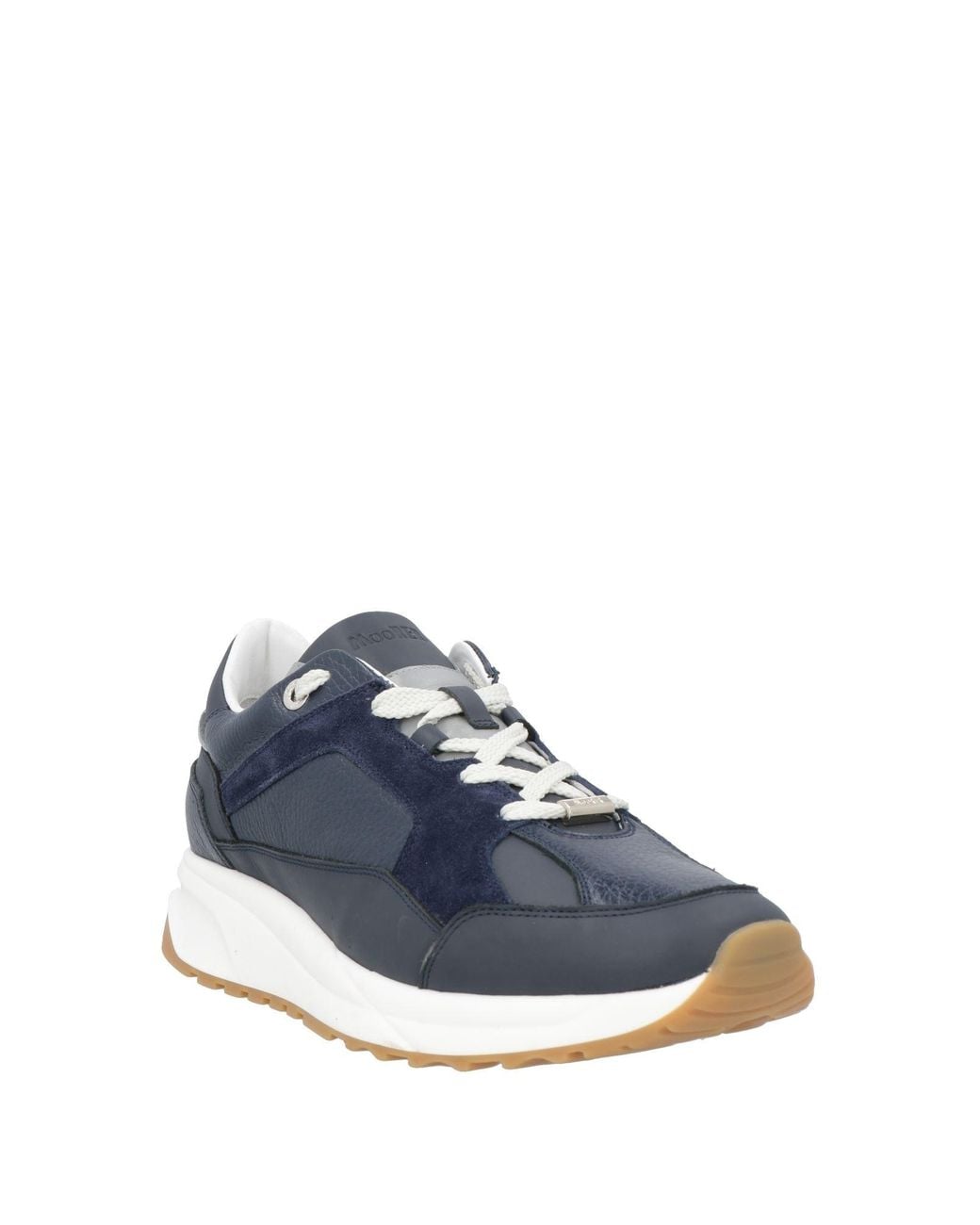 Moorer Blue Sneakers Leather for men