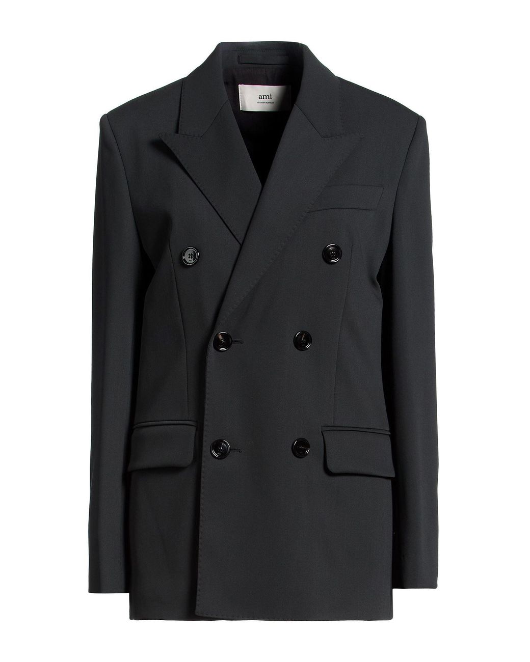 AMI Black Blazer Virgin Wool