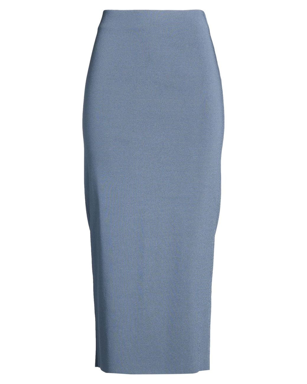 Fabiana Filippi Blue Midi Skirt Viscose, Polyester