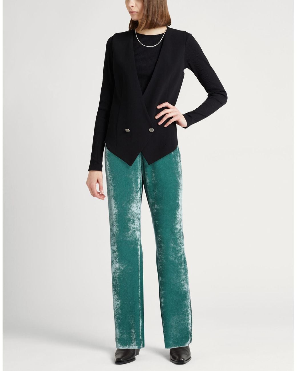 Jil Sander Green Pants Polyamide, Elastane