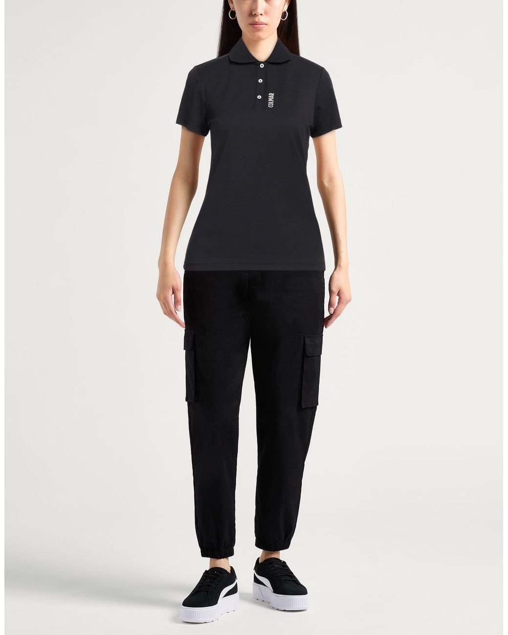 Colmar Black Polo Shirt Polyamide