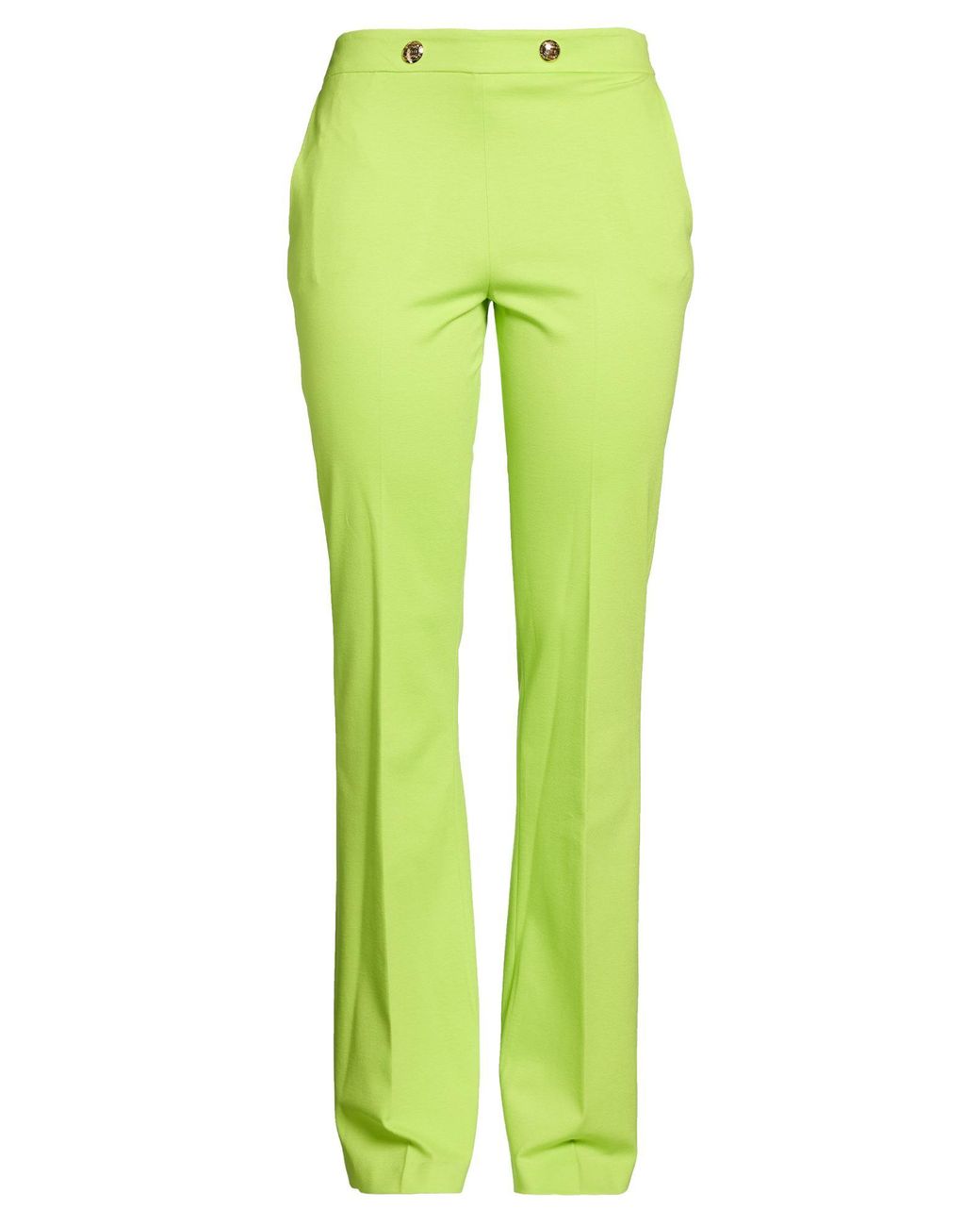 Gaelle Paris Green Pants Viscose, Polyamide, Elastane